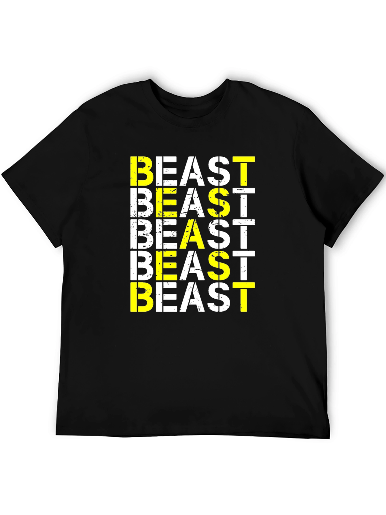 Beast Graphic Print Black T-Shirt