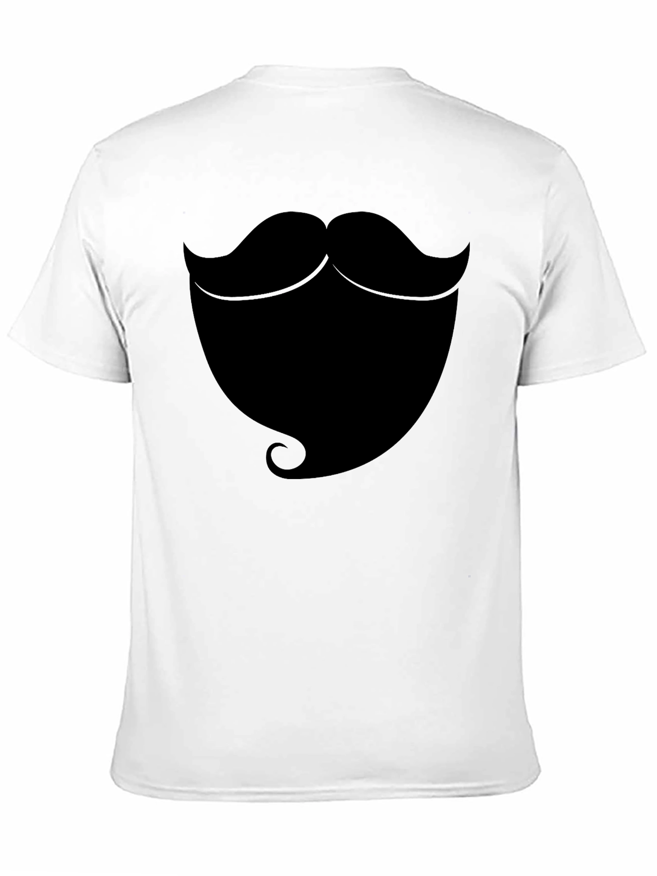 Beard Graphic T-Shirt - Black Casual Tee