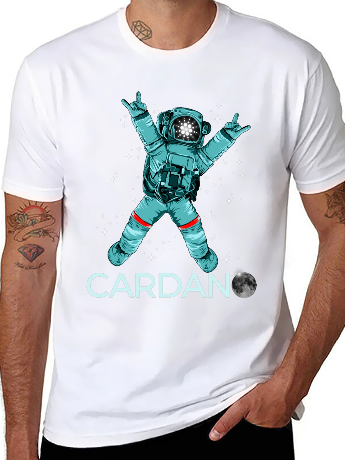 Cardano Astronaut Rocking T-Shirt