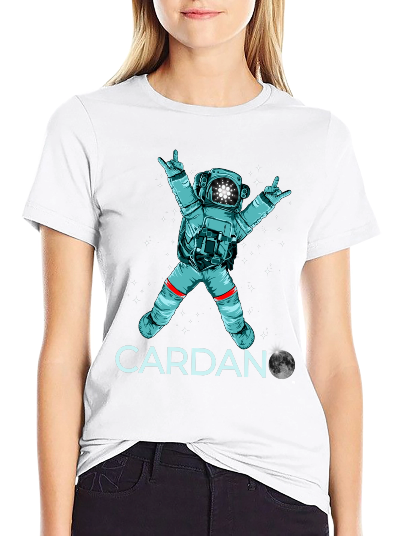Cardano Astronaut Rocking T-Shirt