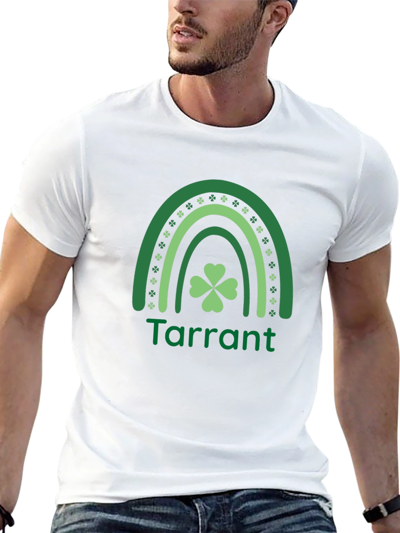 St. Patricks Day Tarrant Shamrock Rainbow T-Shirt