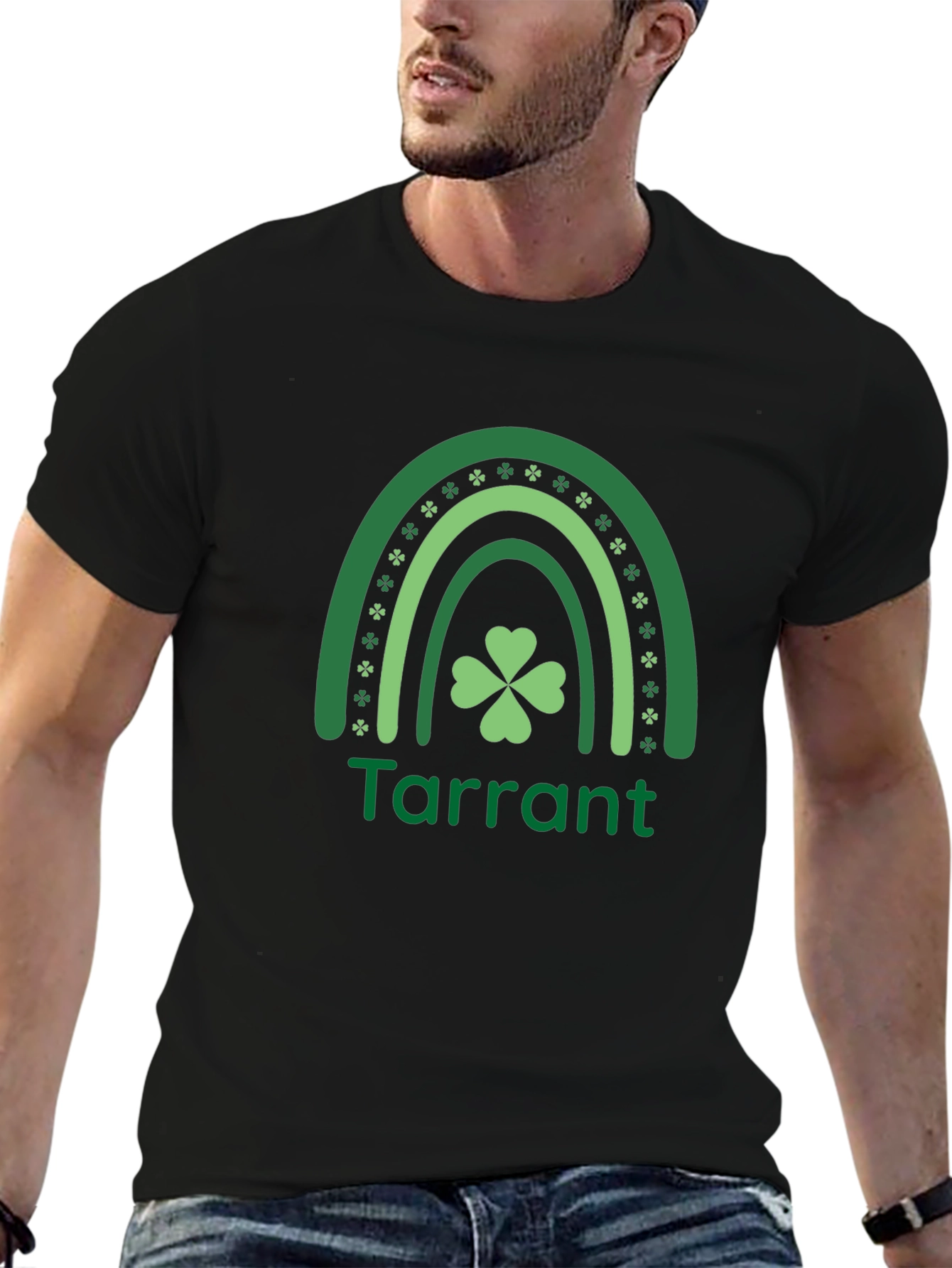 St. Patricks Day Tarrant Shamrock Rainbow T-Shirt