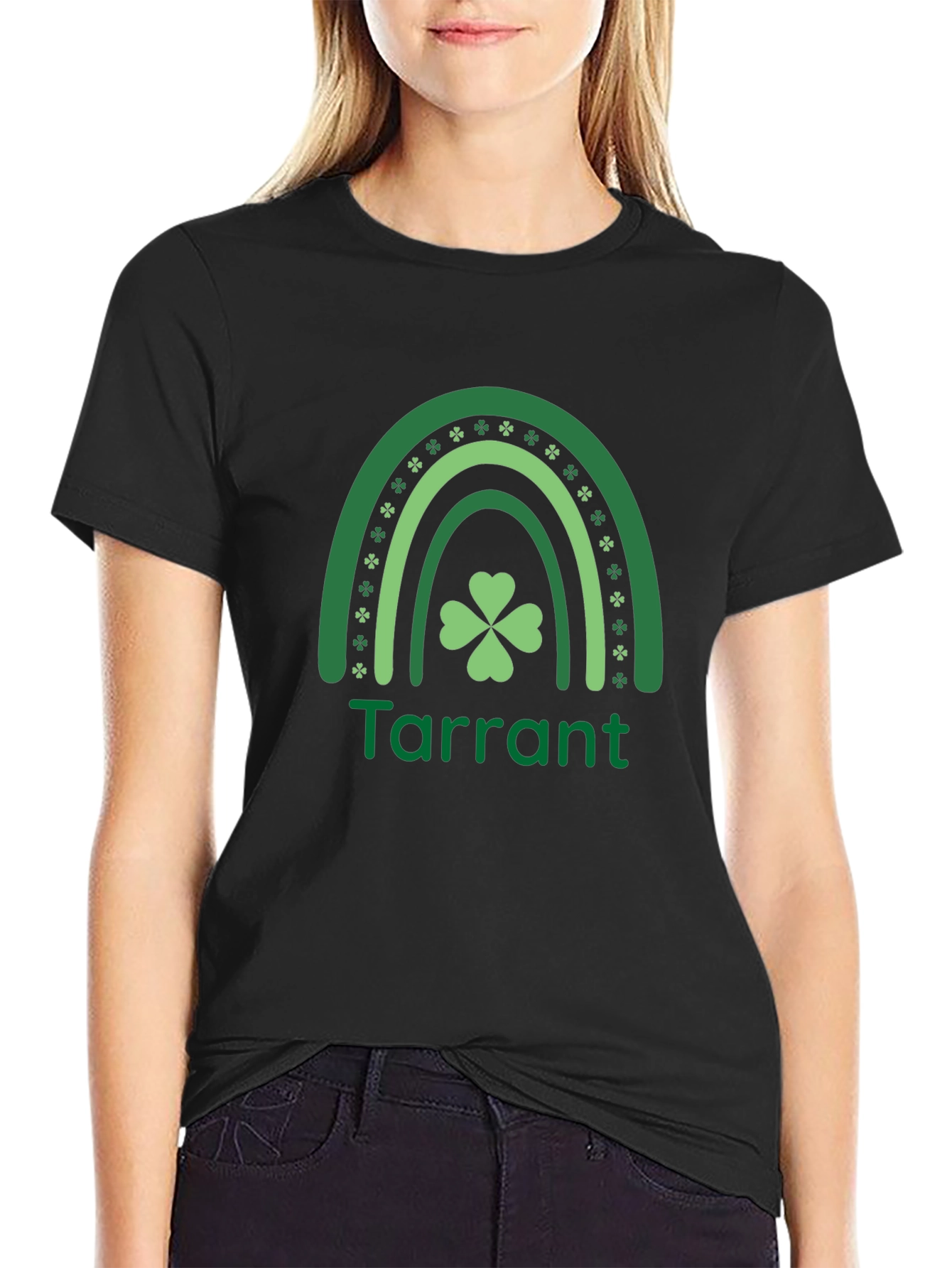 St. Patricks Day Tarrant Shamrock Rainbow T-Shirt