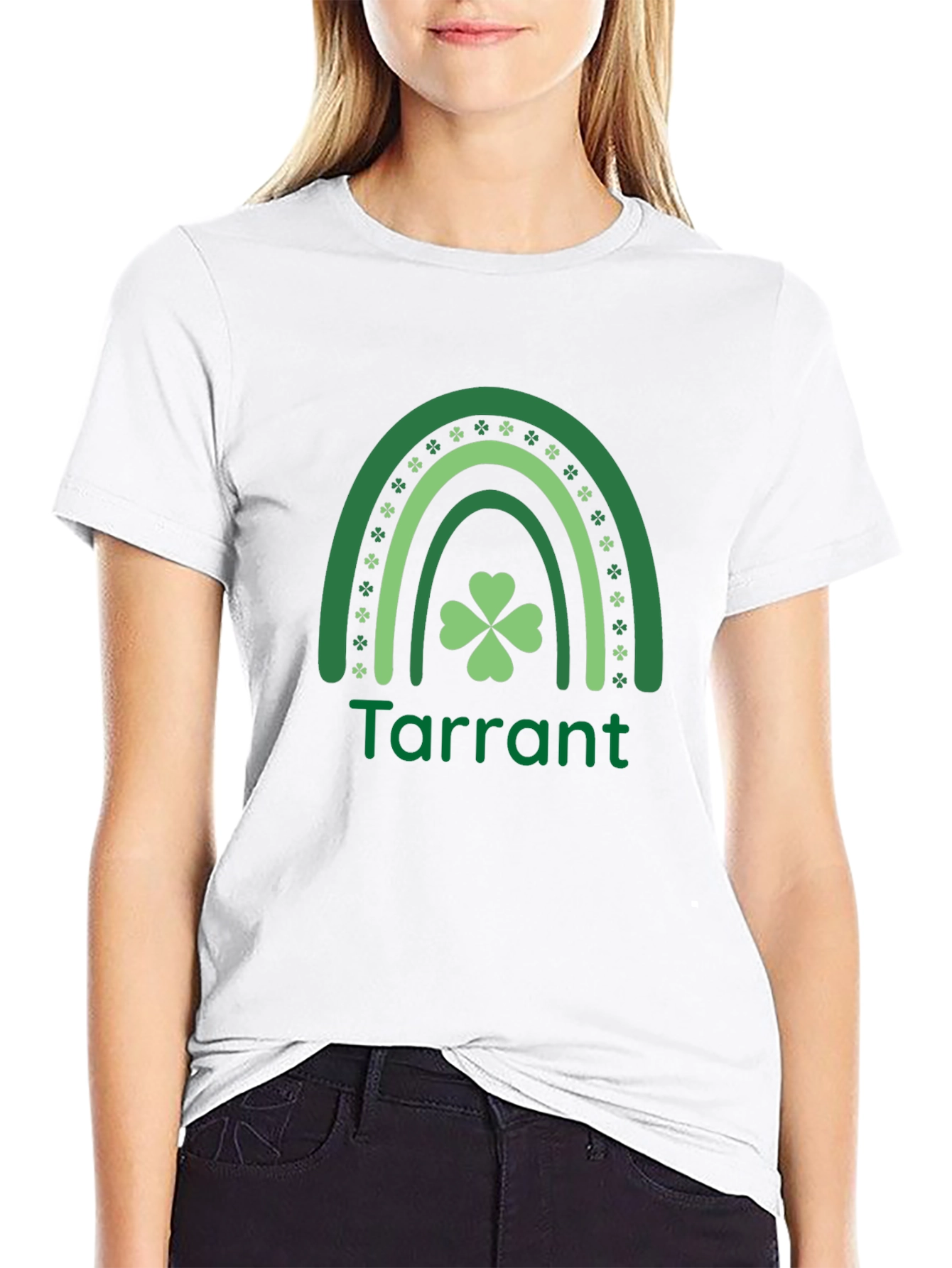 St. Patricks Day Tarrant Shamrock Rainbow T-Shirt