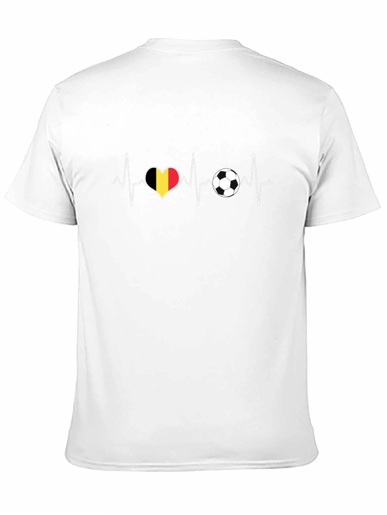 Belgium Soccer Heartbeat T-Shirt