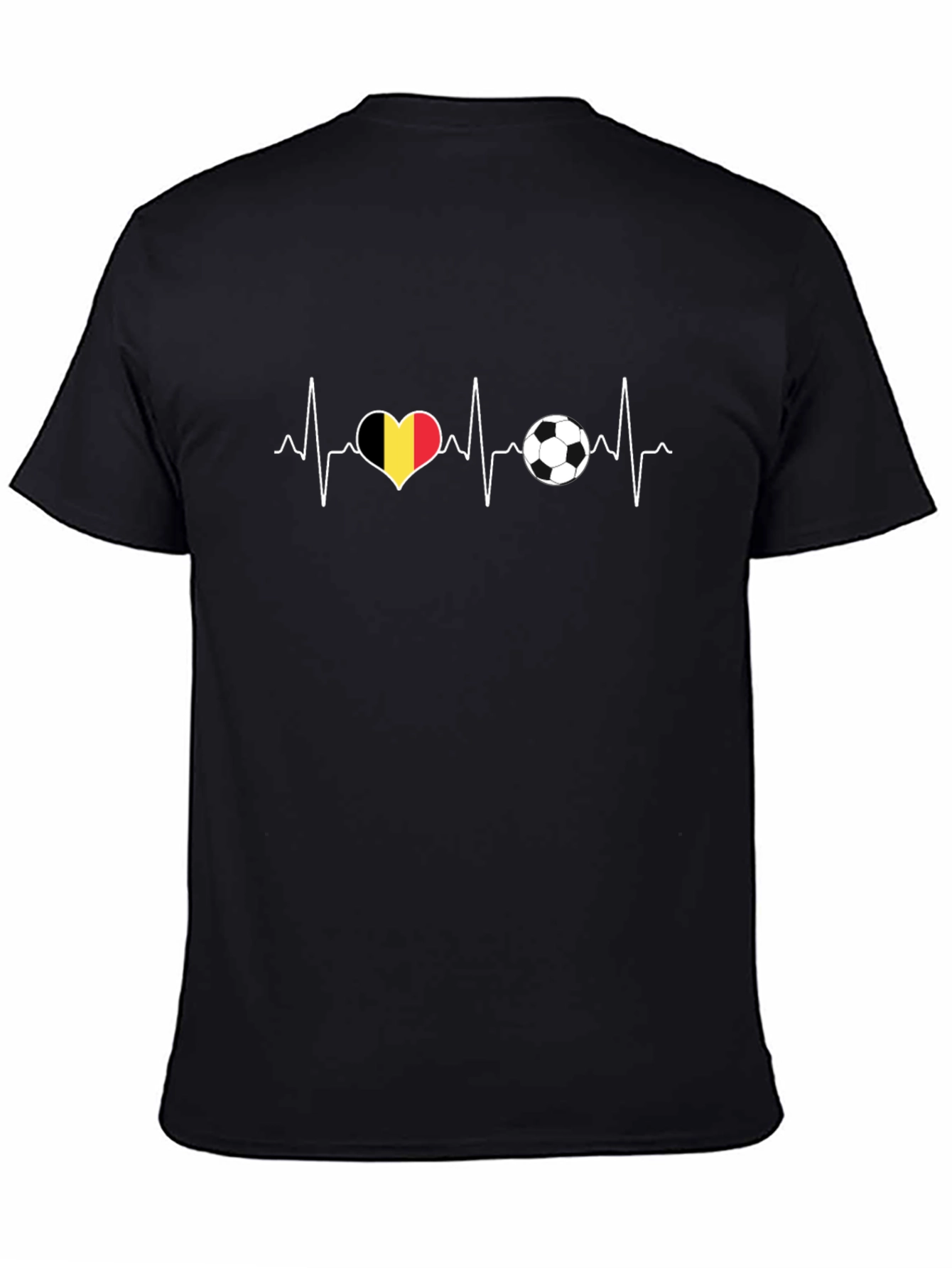 Belgium Soccer Heartbeat T-Shirt