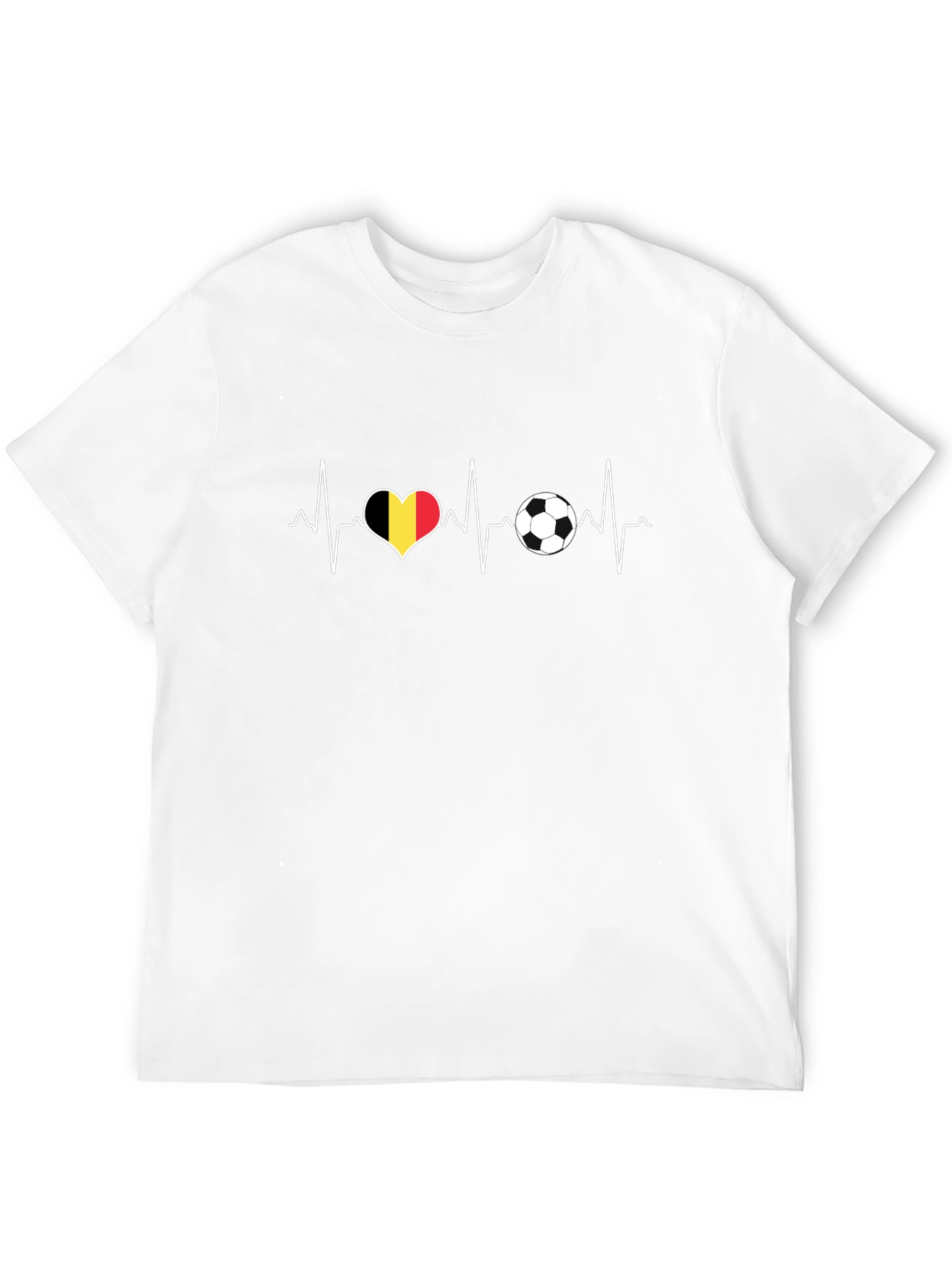 Belgium Soccer Heartbeat T-Shirt
