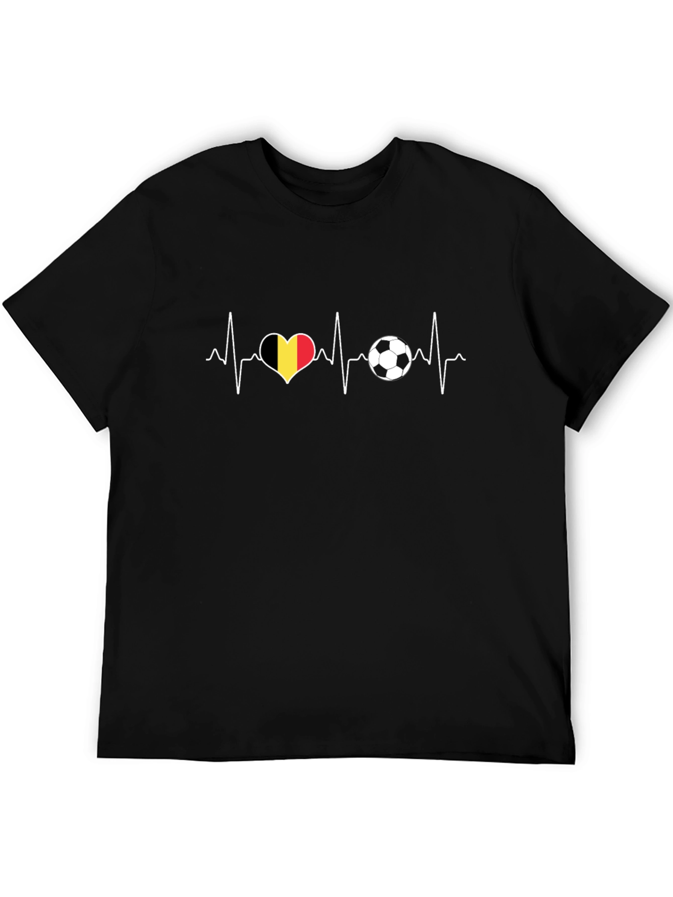 Belgium Soccer Heartbeat T-Shirt