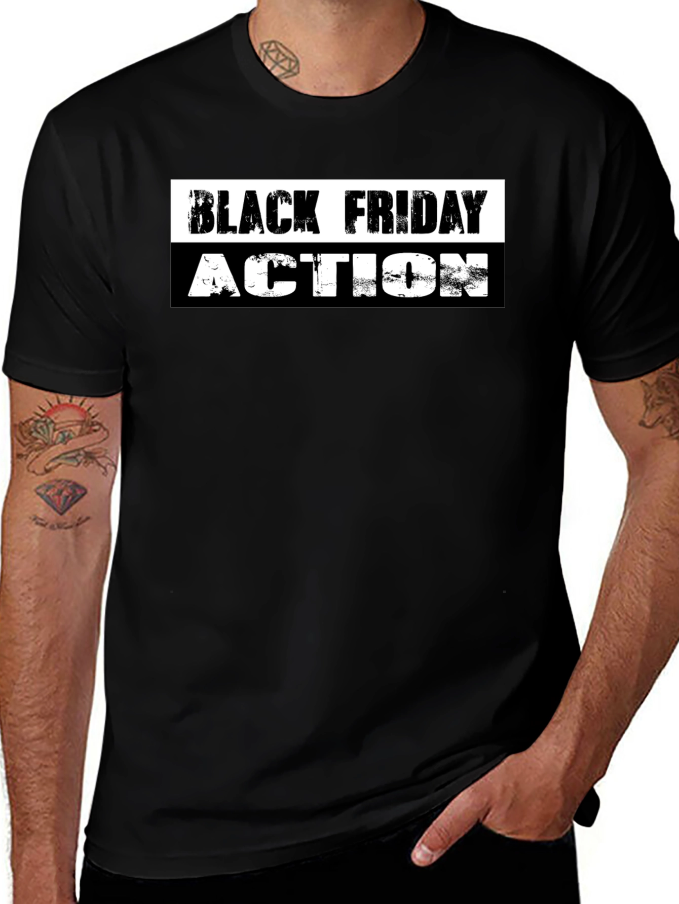 Black Friday Action Graphic T-Shirt