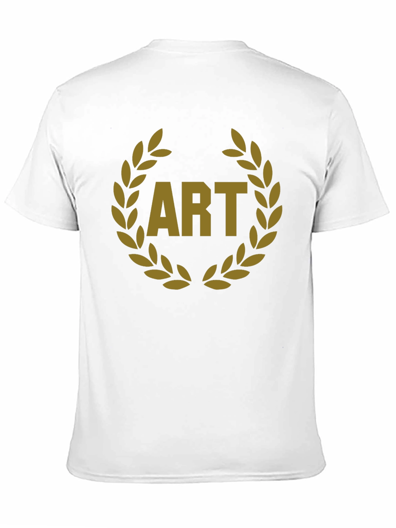 Art Laurel Wreath Graphic Tee - Black Cotton T-Shirt
