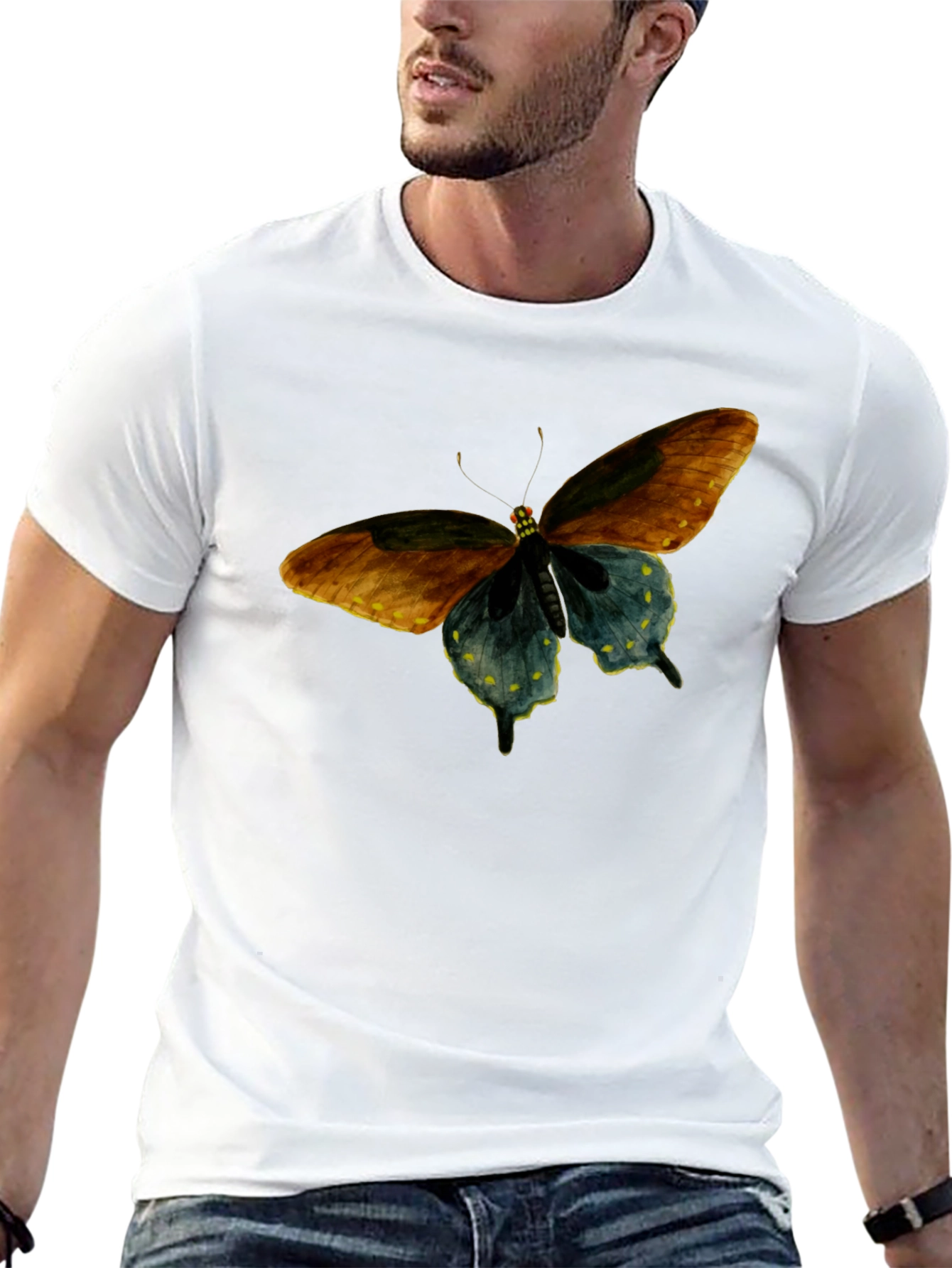Butterfly Graphic Black Tee