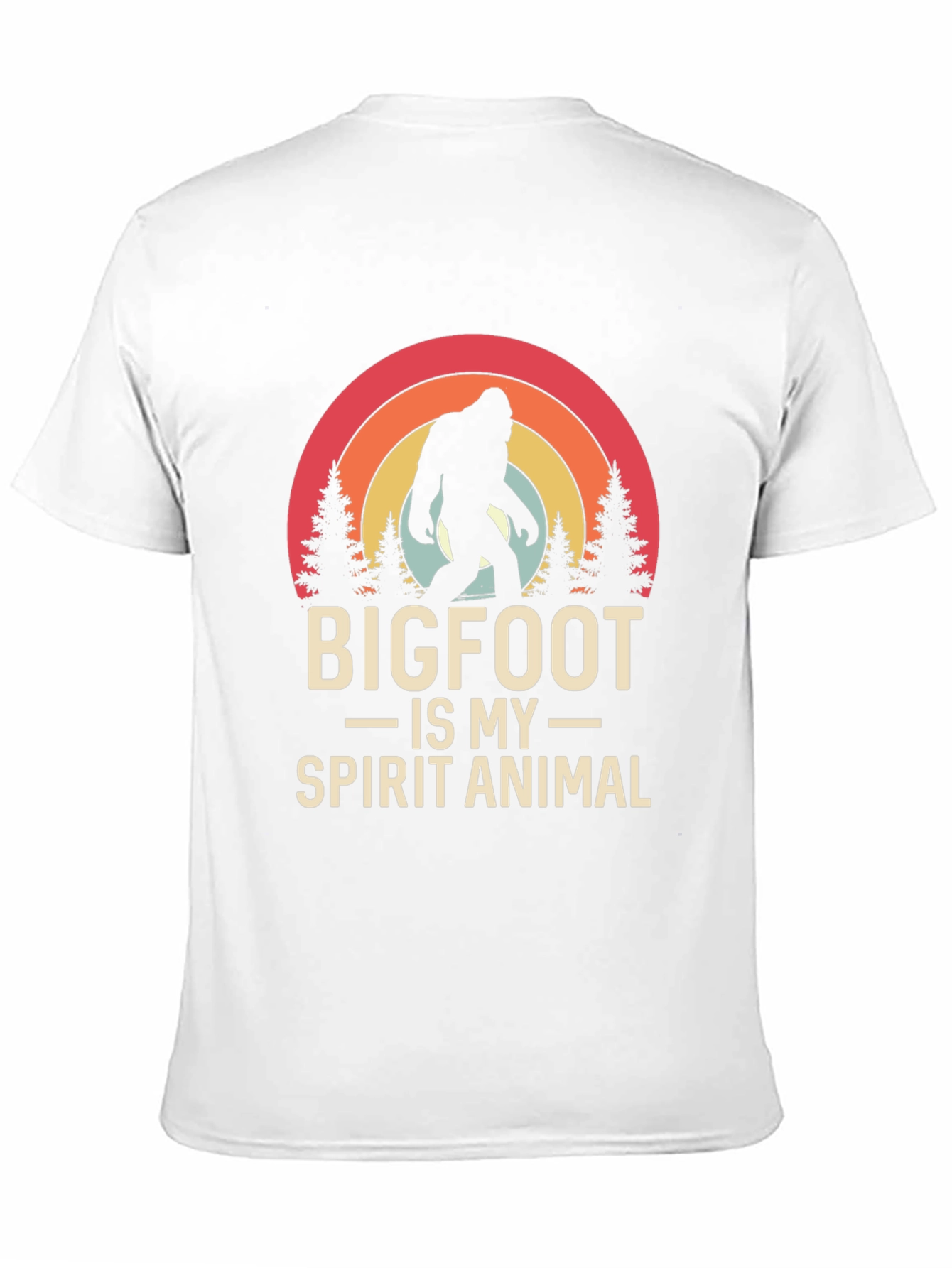 Bigfoot Spirit Animal Tee - Black Graphic T-Shirt