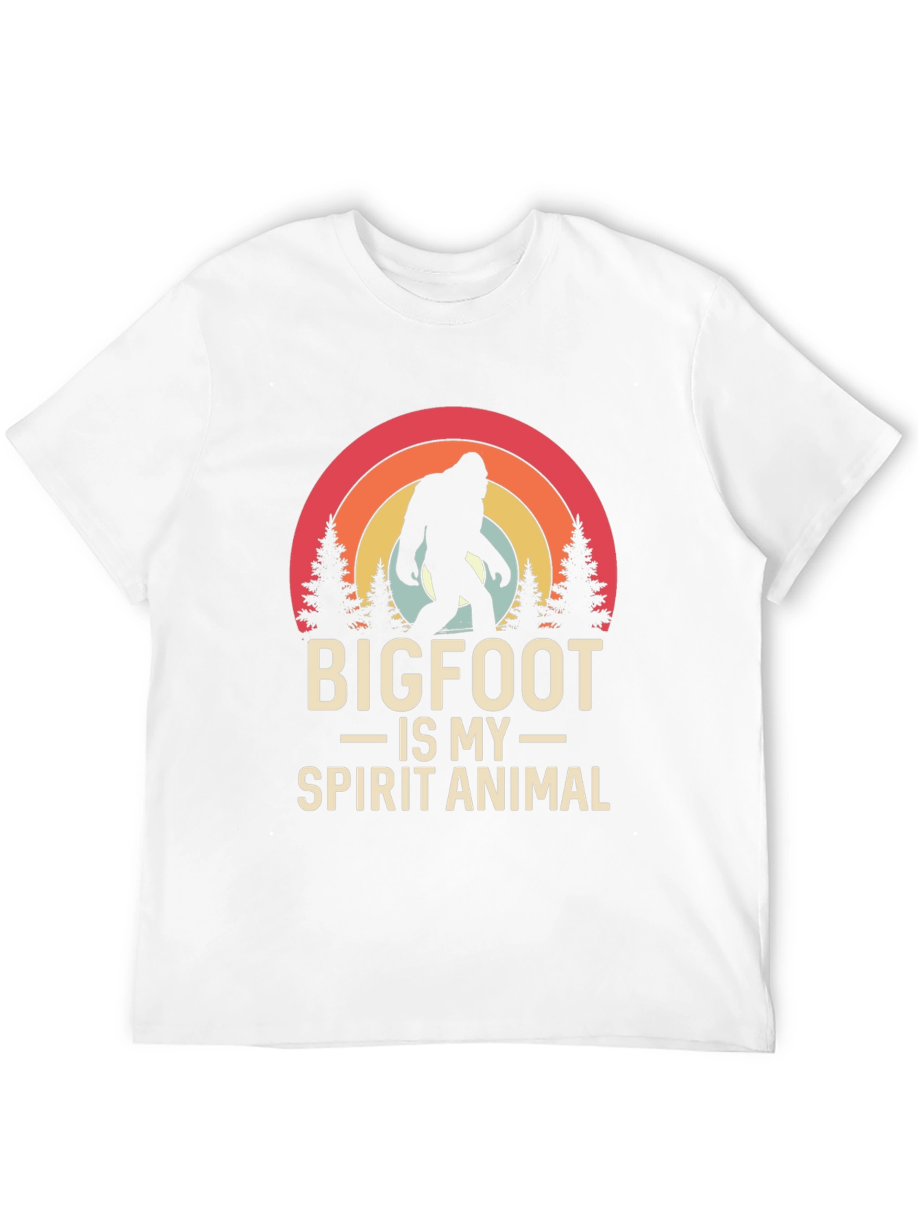 Bigfoot Spirit Animal Tee - Black Graphic T-Shirt