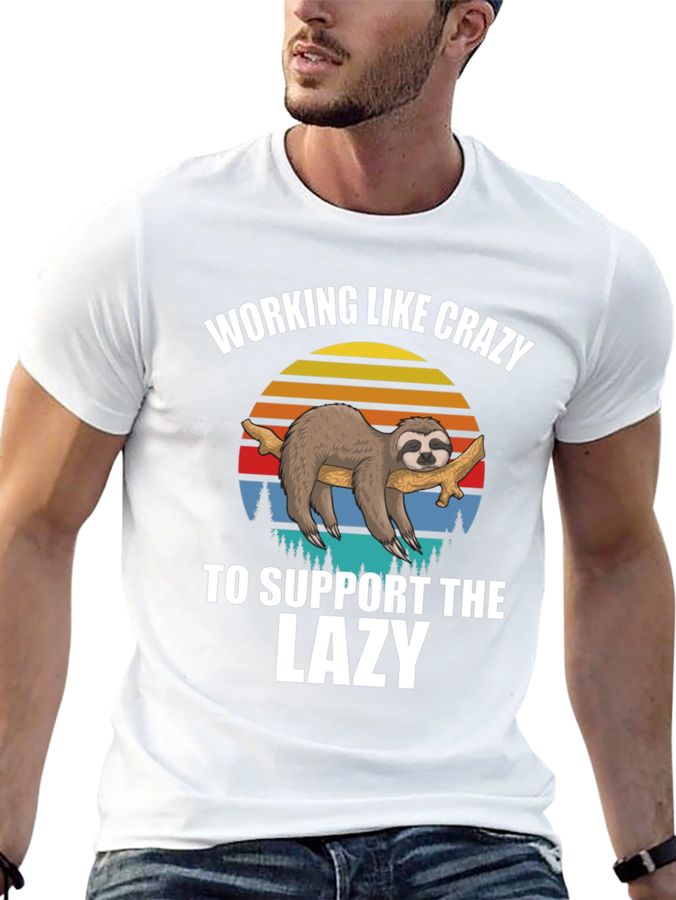 Working Like Crazy Sloth T-Shirt