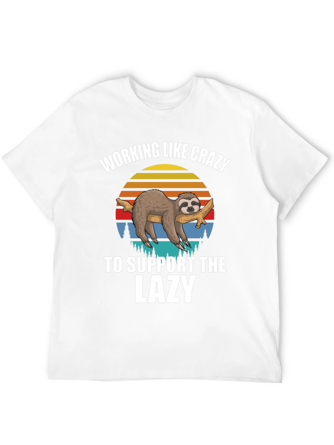 Working Like Crazy Sloth T-Shirt