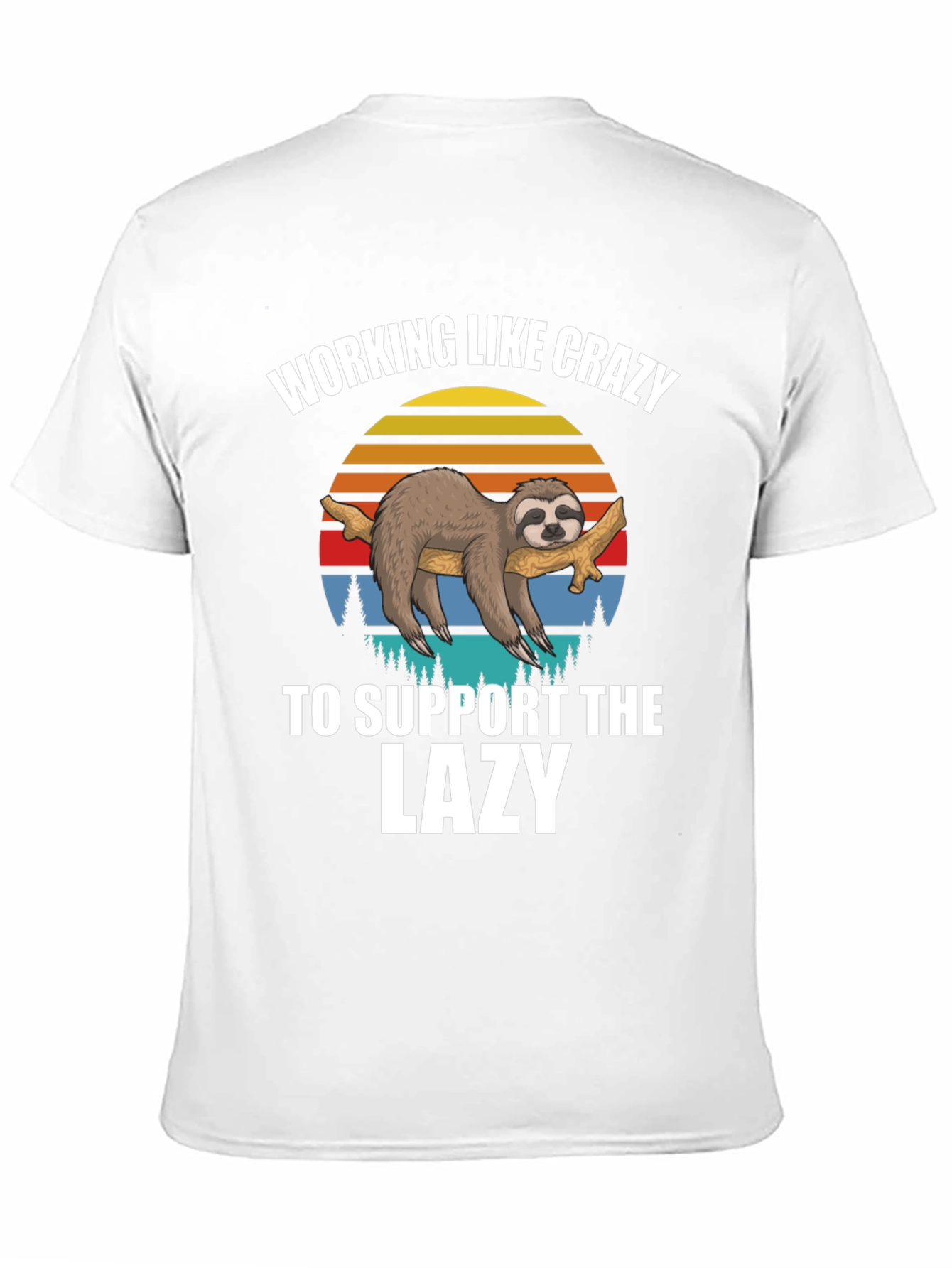 Working Like Crazy Sloth T-Shirt