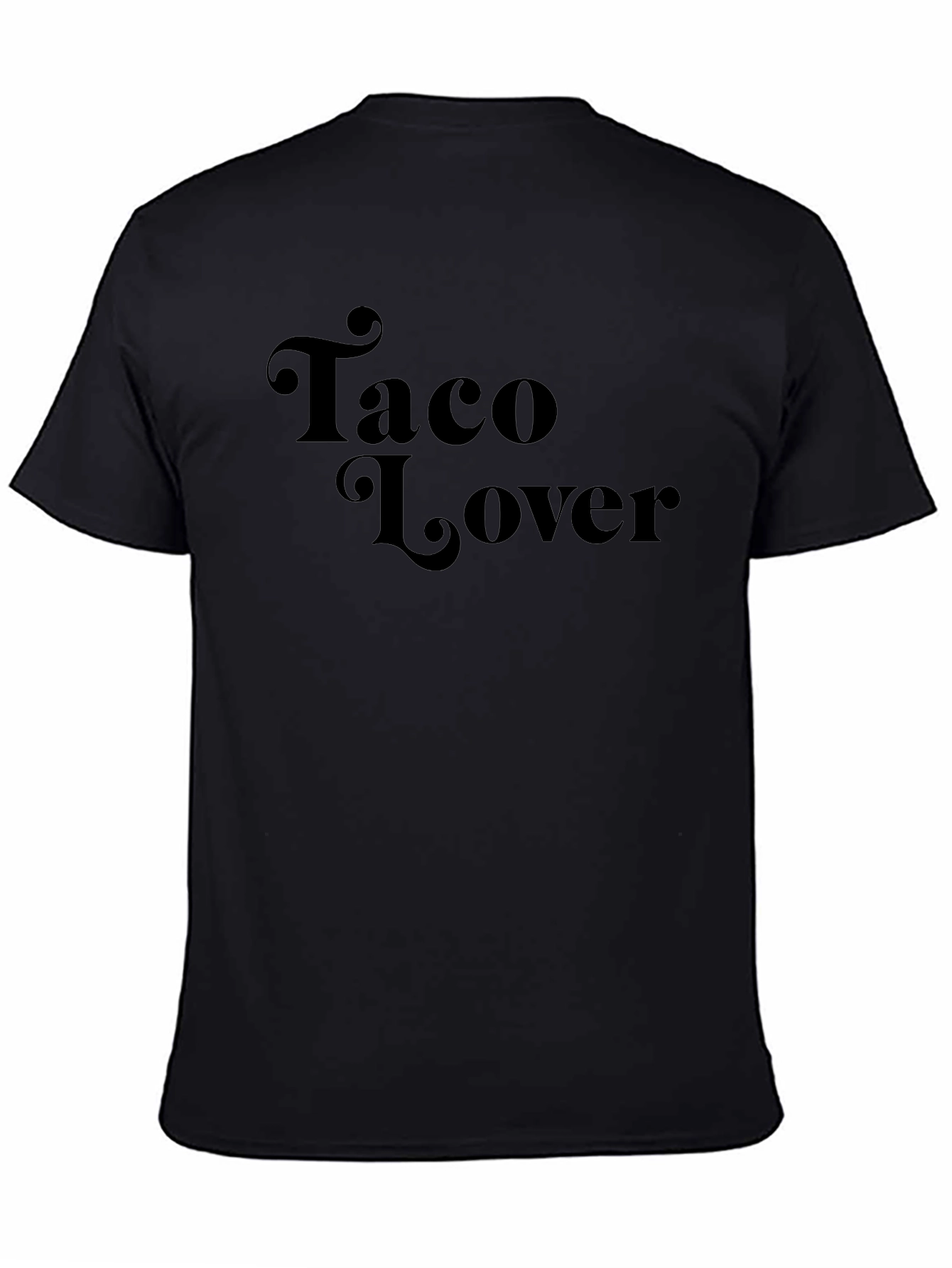 Taco Lover Graphic Tee - Black Casual T-Shirt