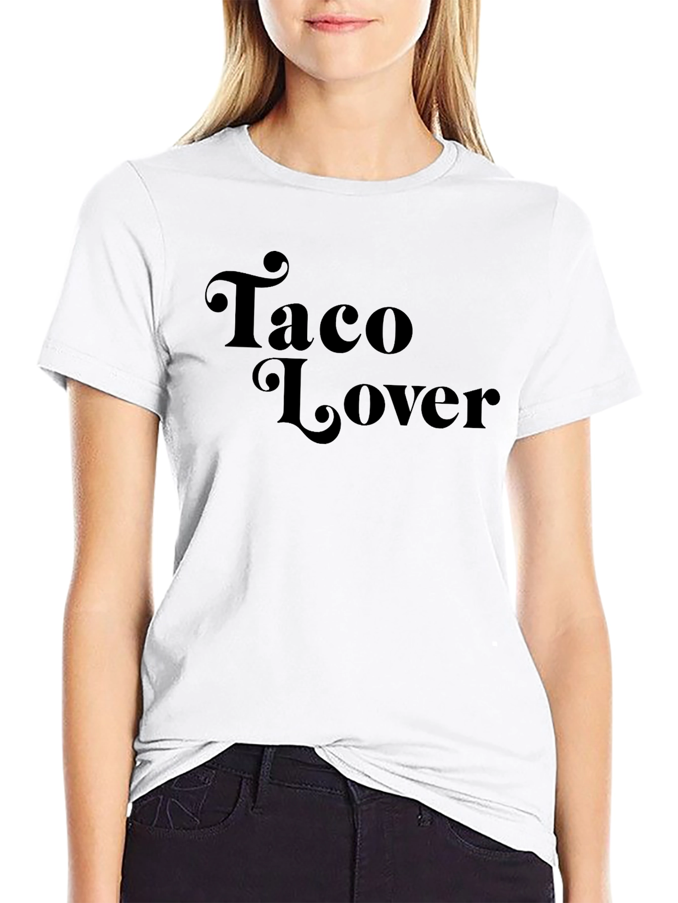 Taco Lover Graphic Tee - Black Casual T-Shirt