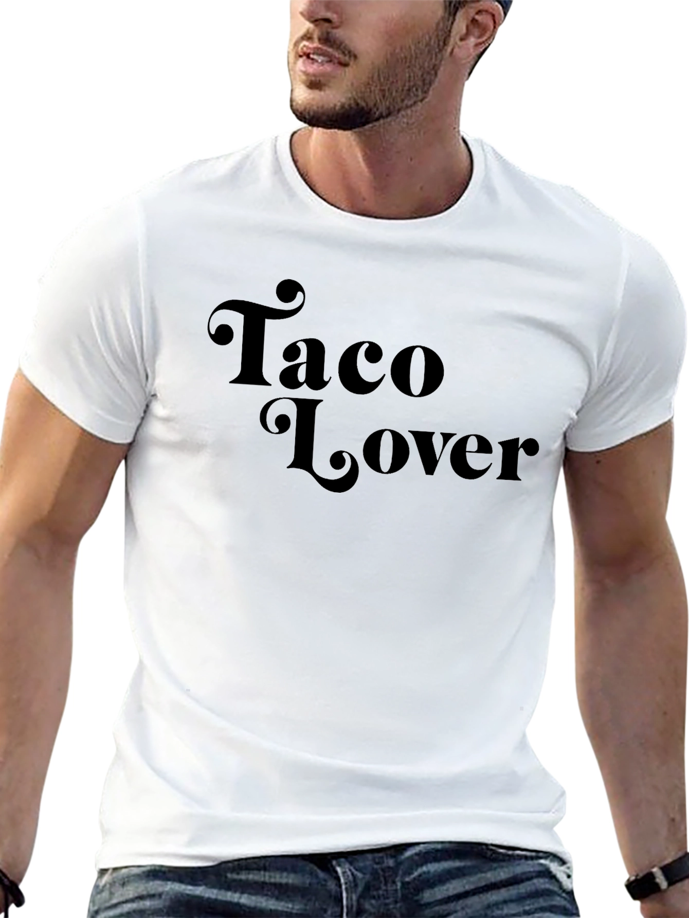 Taco Lover Graphic Tee - Black Casual T-Shirt
