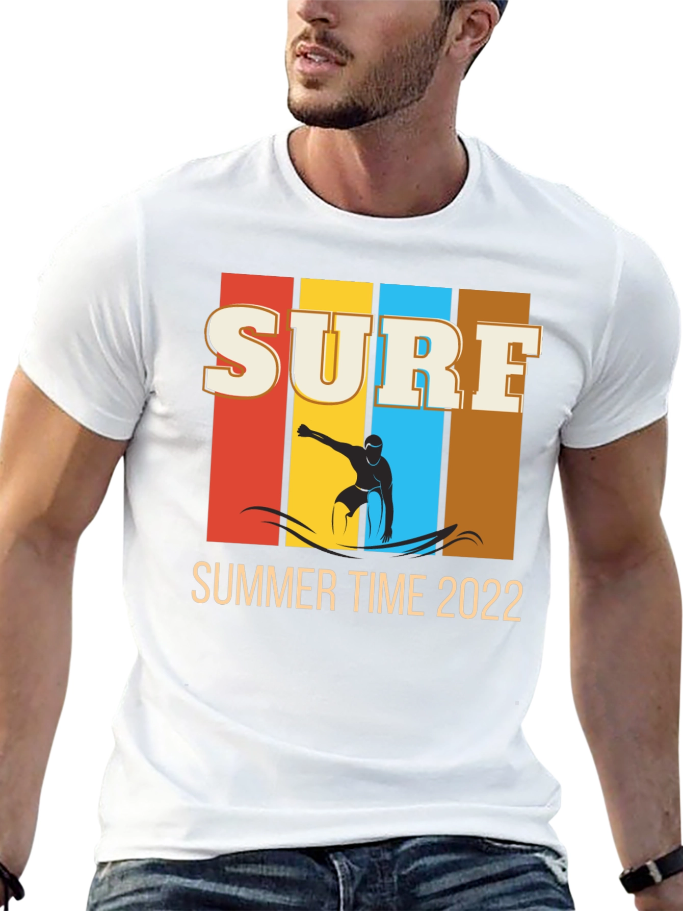 Surf Time 2022 Black Graphic Tee