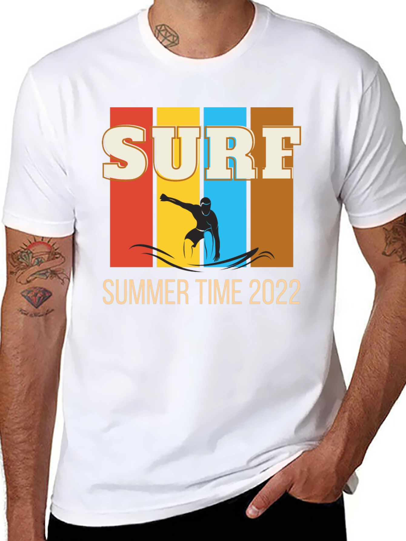 Surf Time 2022 Black Graphic Tee