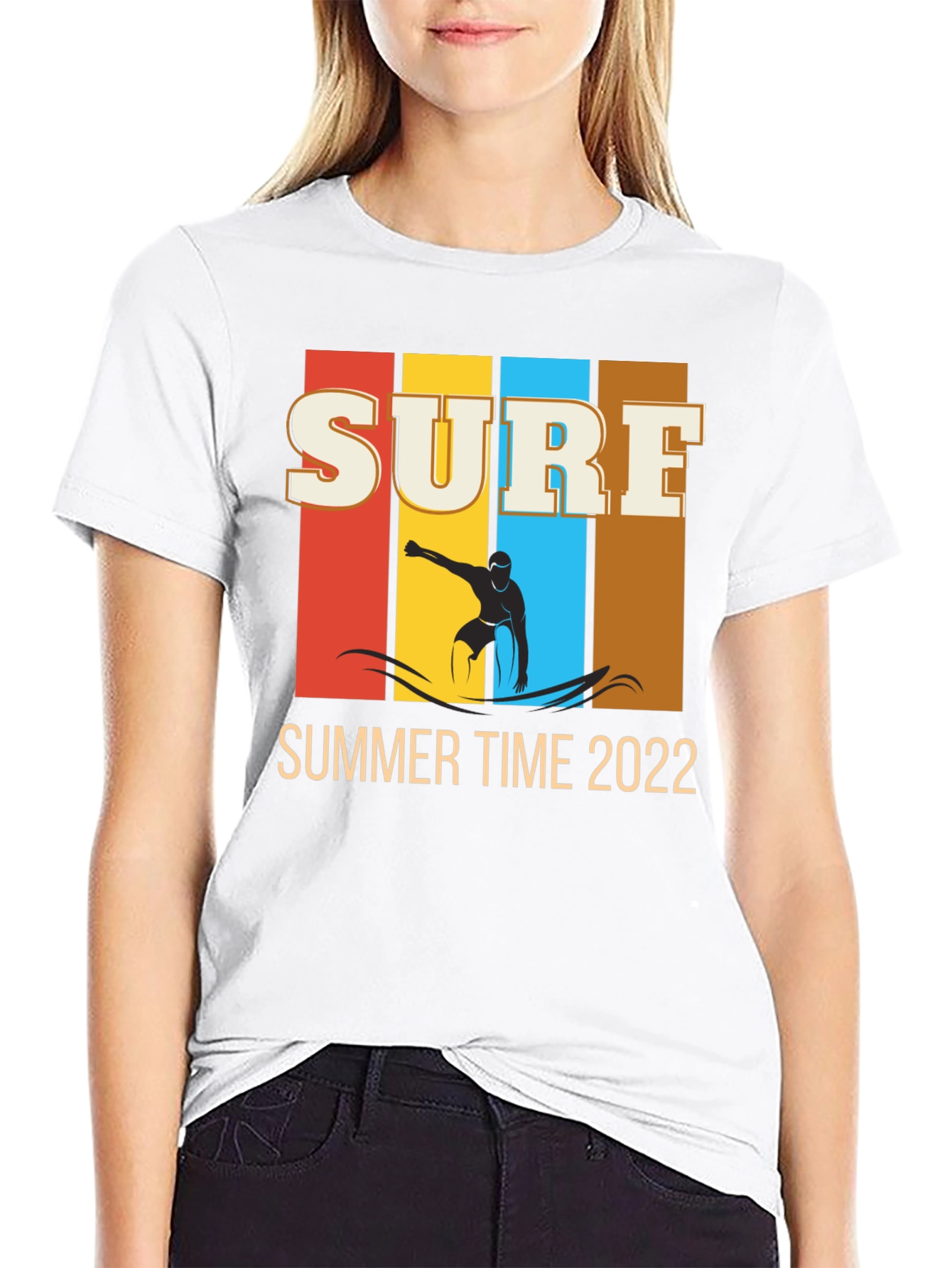 Surf Time 2022 Black Graphic Tee