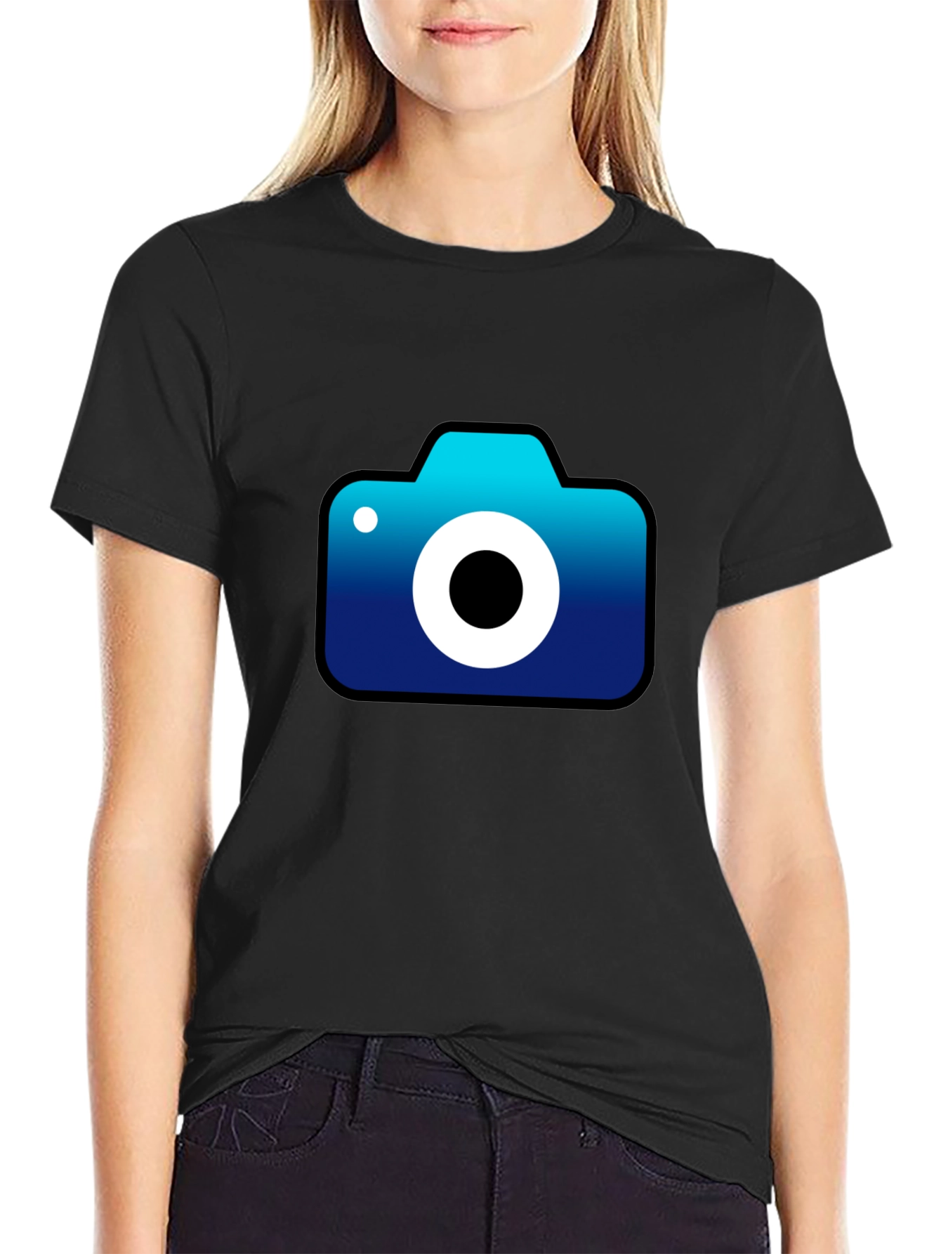Camera Graphic Black T-Shirt