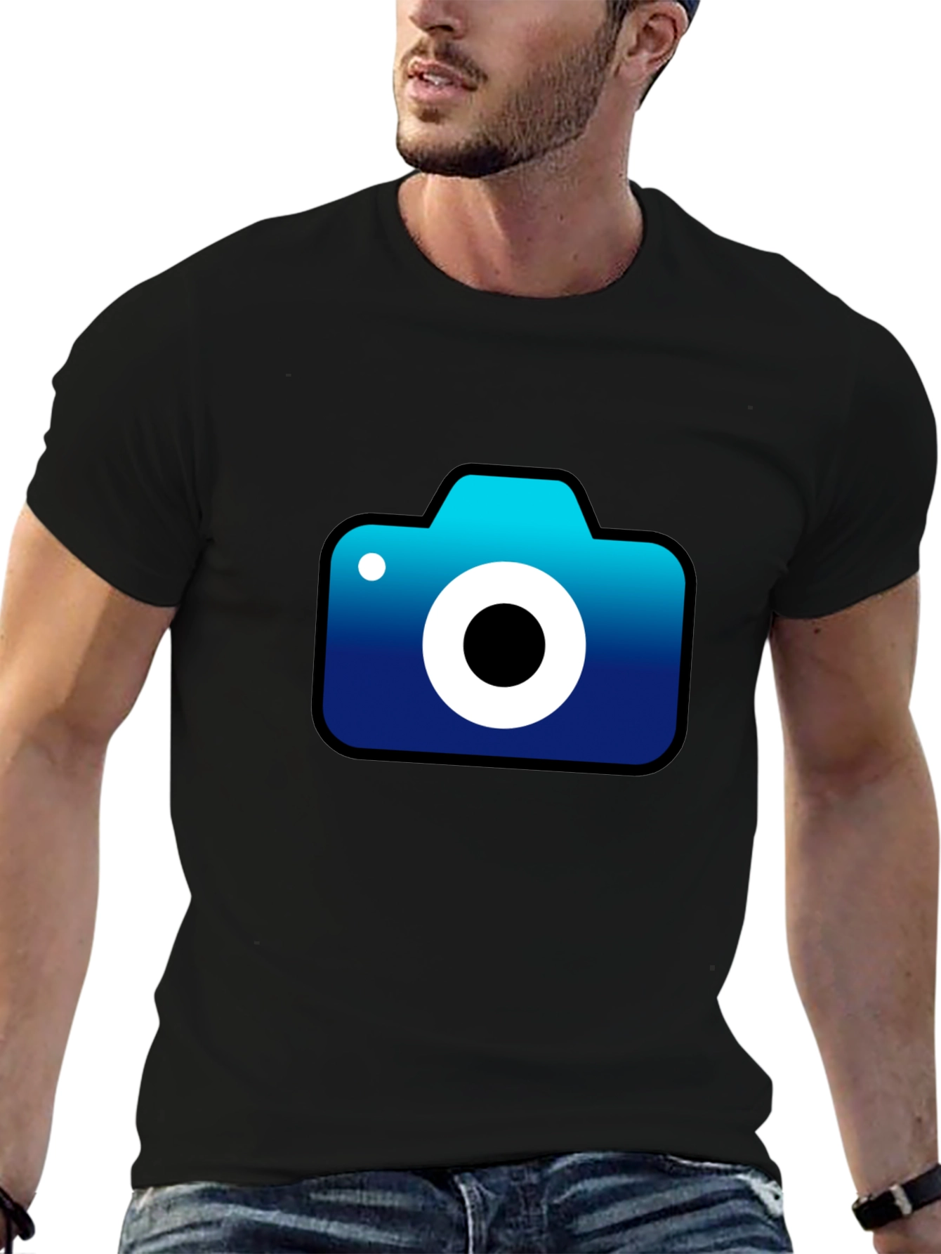 Camera Graphic Black T-Shirt