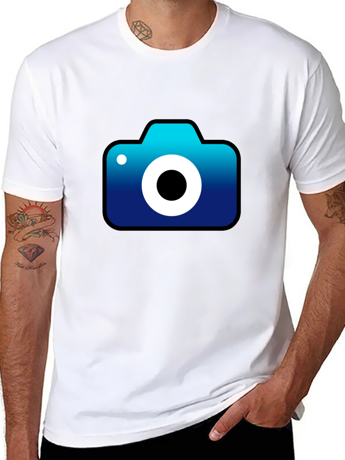 Camera Graphic Black T-Shirt