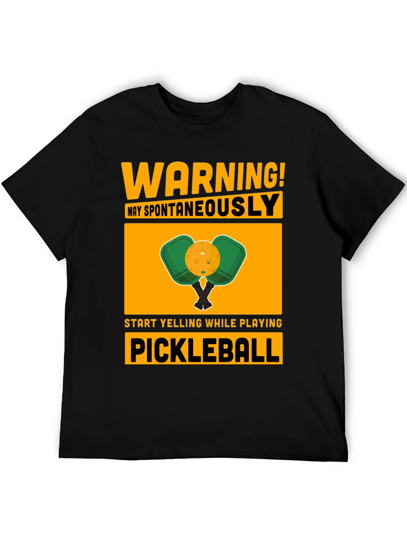 Warning! May Spontaneously Pickleball T-Shirt