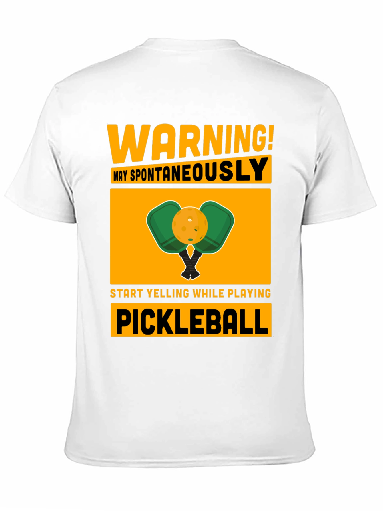 Warning! May Spontaneously Pickleball T-Shirt
