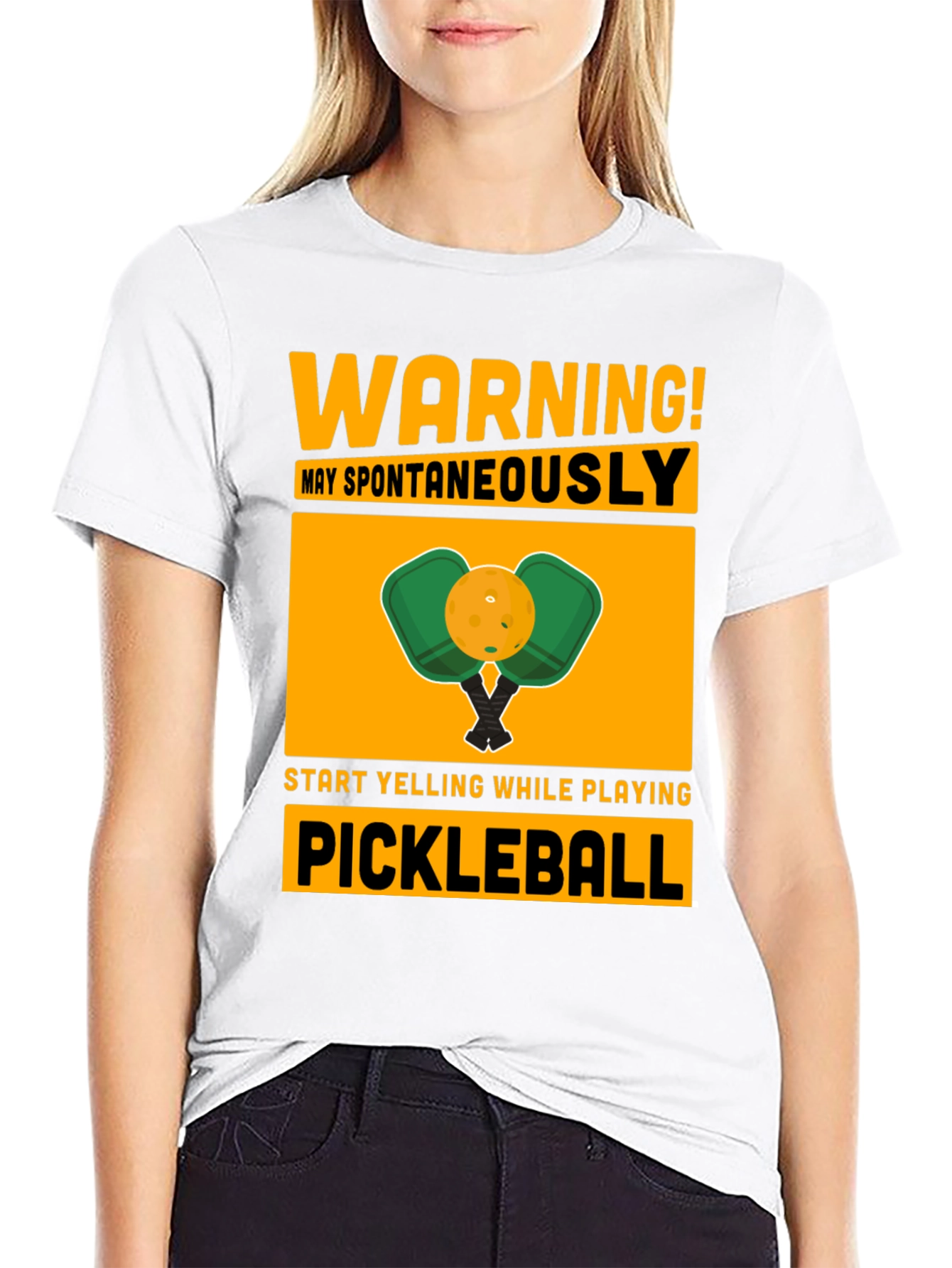 Warning! May Spontaneously Pickleball T-Shirt