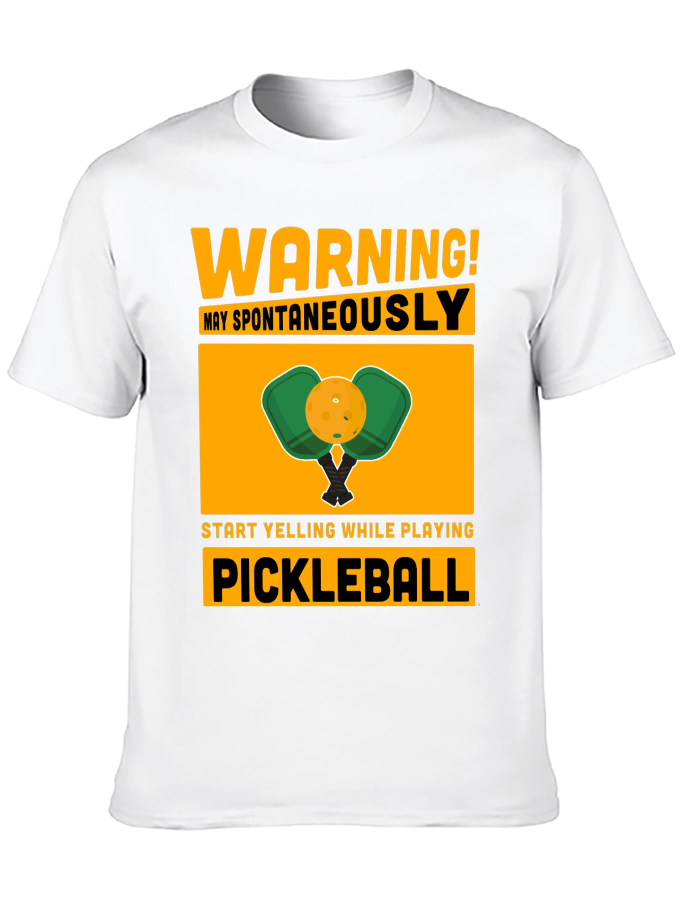 Warning! May Spontaneously Pickleball T-Shirt