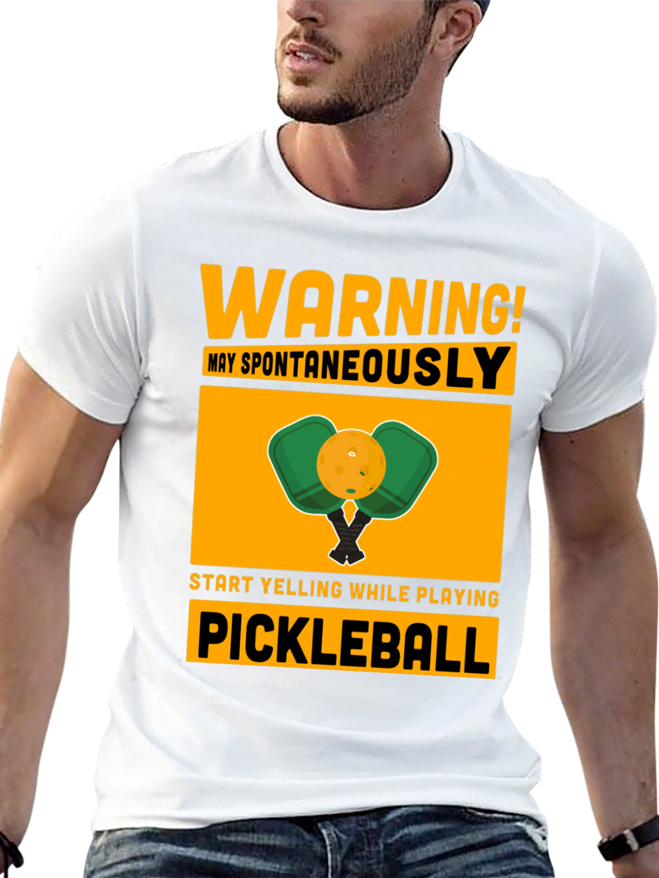 Warning! May Spontaneously Pickleball T-Shirt