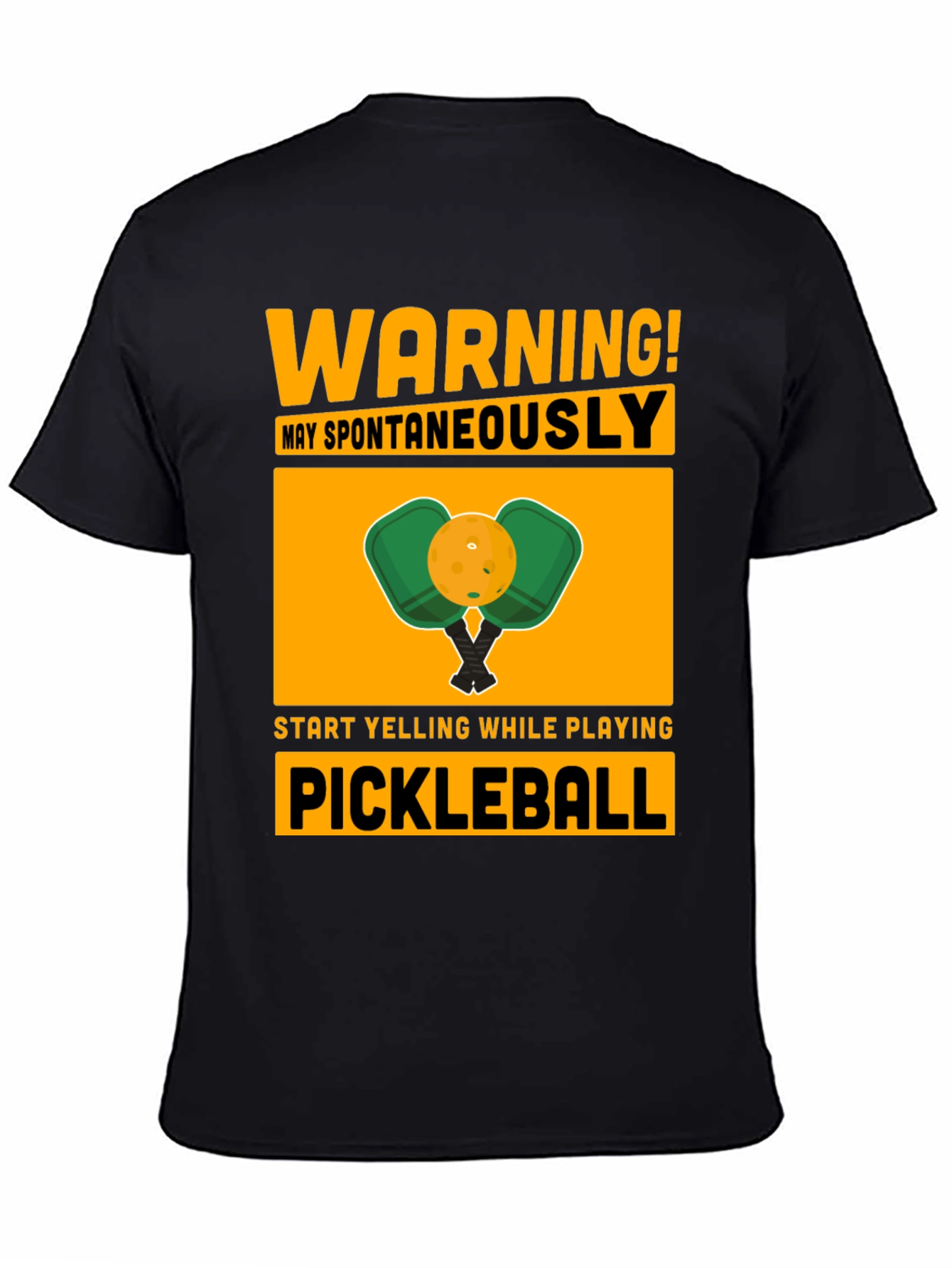 Warning! May Spontaneously Pickleball T-Shirt