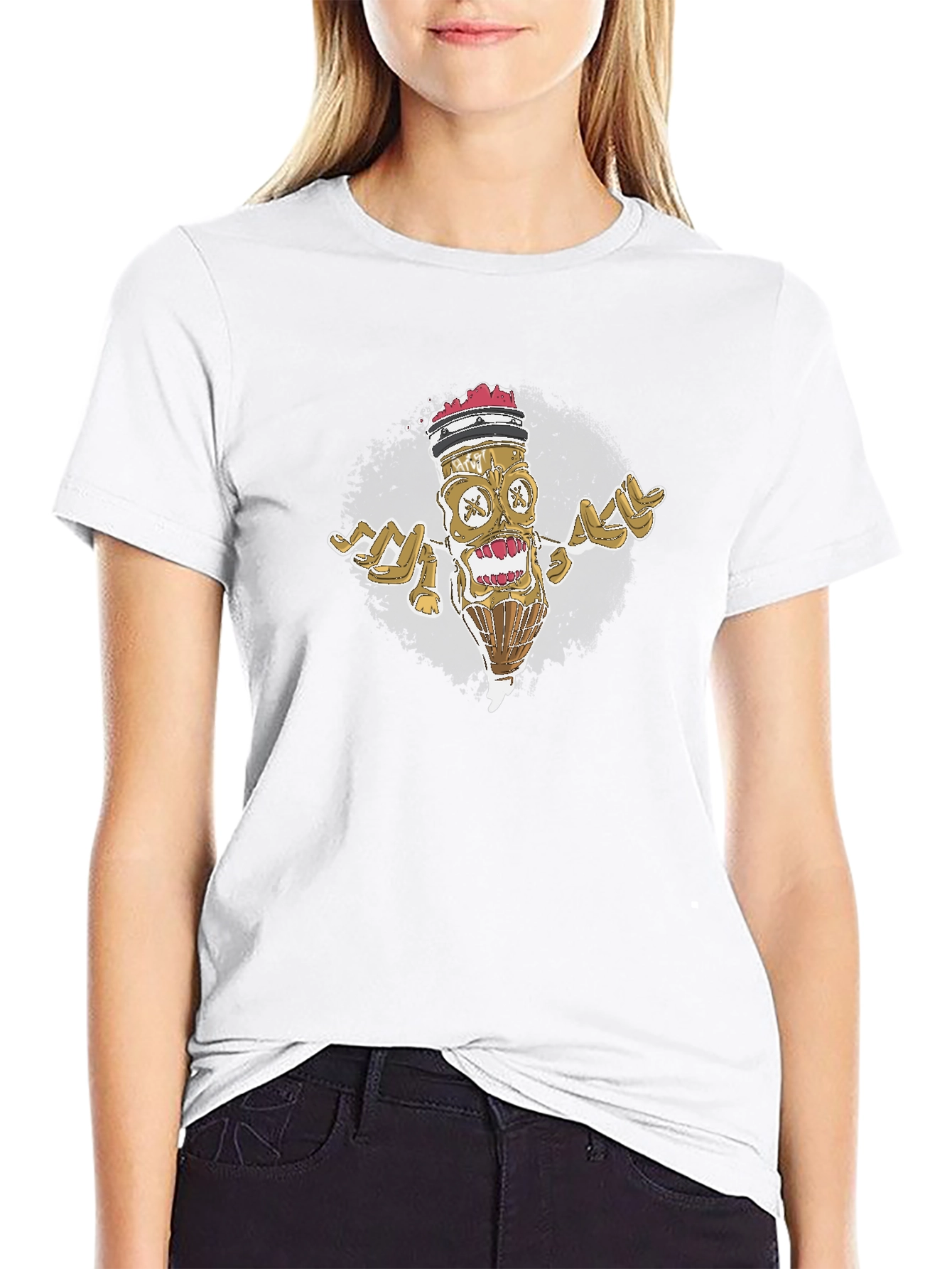 Zombie Pencil Graphic Tee - Cool Artistic Design
