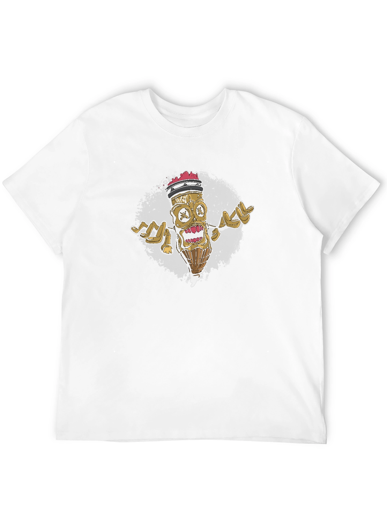Zombie Pencil Graphic Tee - Cool Artistic Design