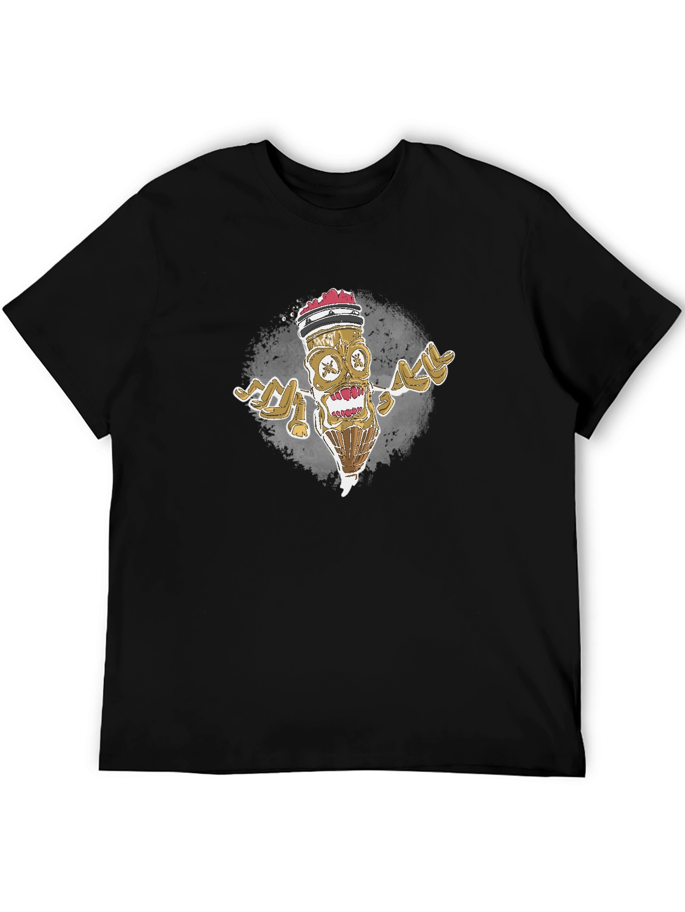 Zombie Pencil Graphic Tee - Cool Artistic Design