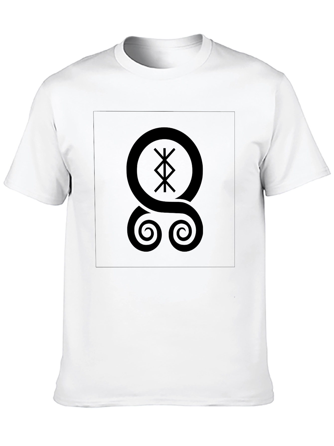 Black T-Shirt with Mystical Symbol