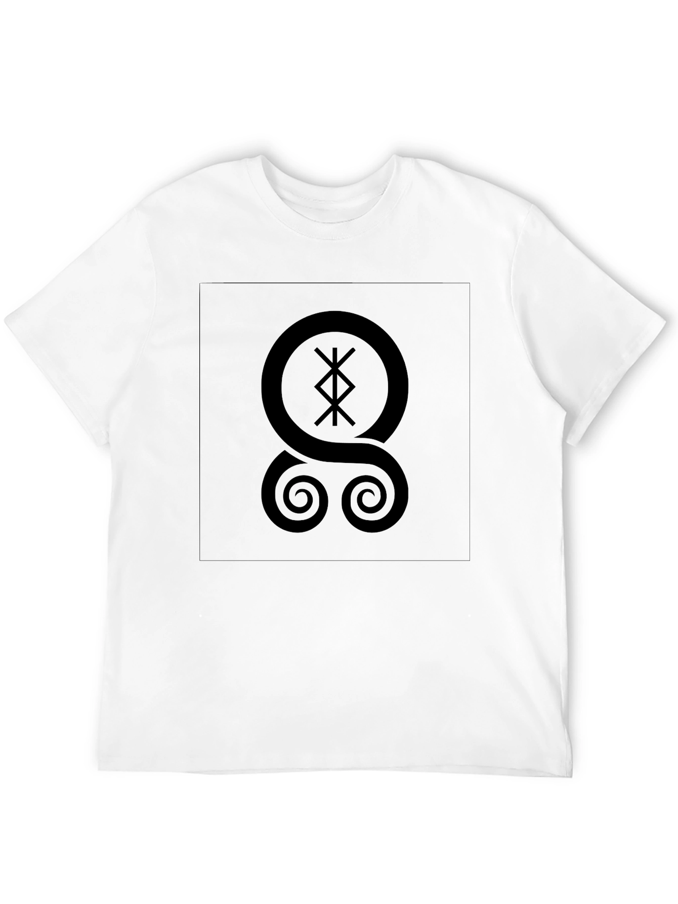 Black T-Shirt with Mystical Symbol