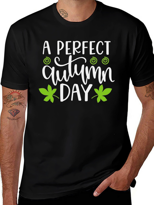 A Perfect Autumn Day Black T-Shirt