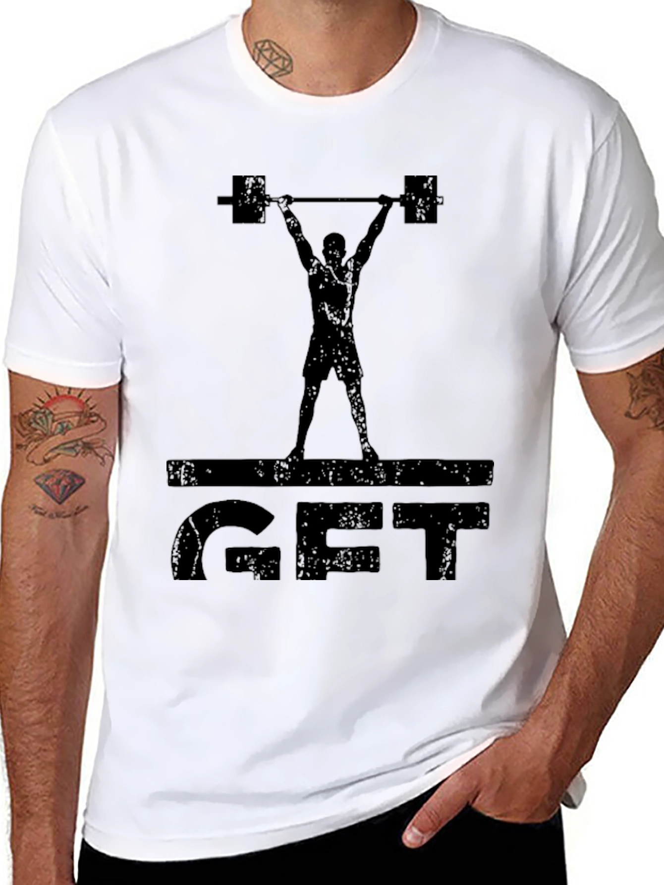 Weightlifting GFT Graphic Tee - Black Fitness Shirt