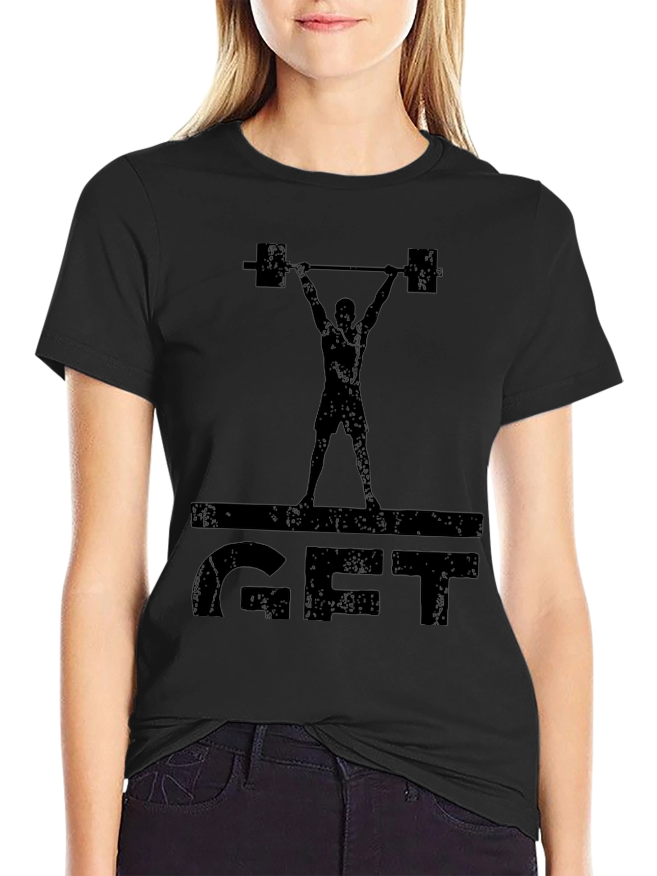 Weightlifting GFT Graphic Tee - Black Fitness Shirt