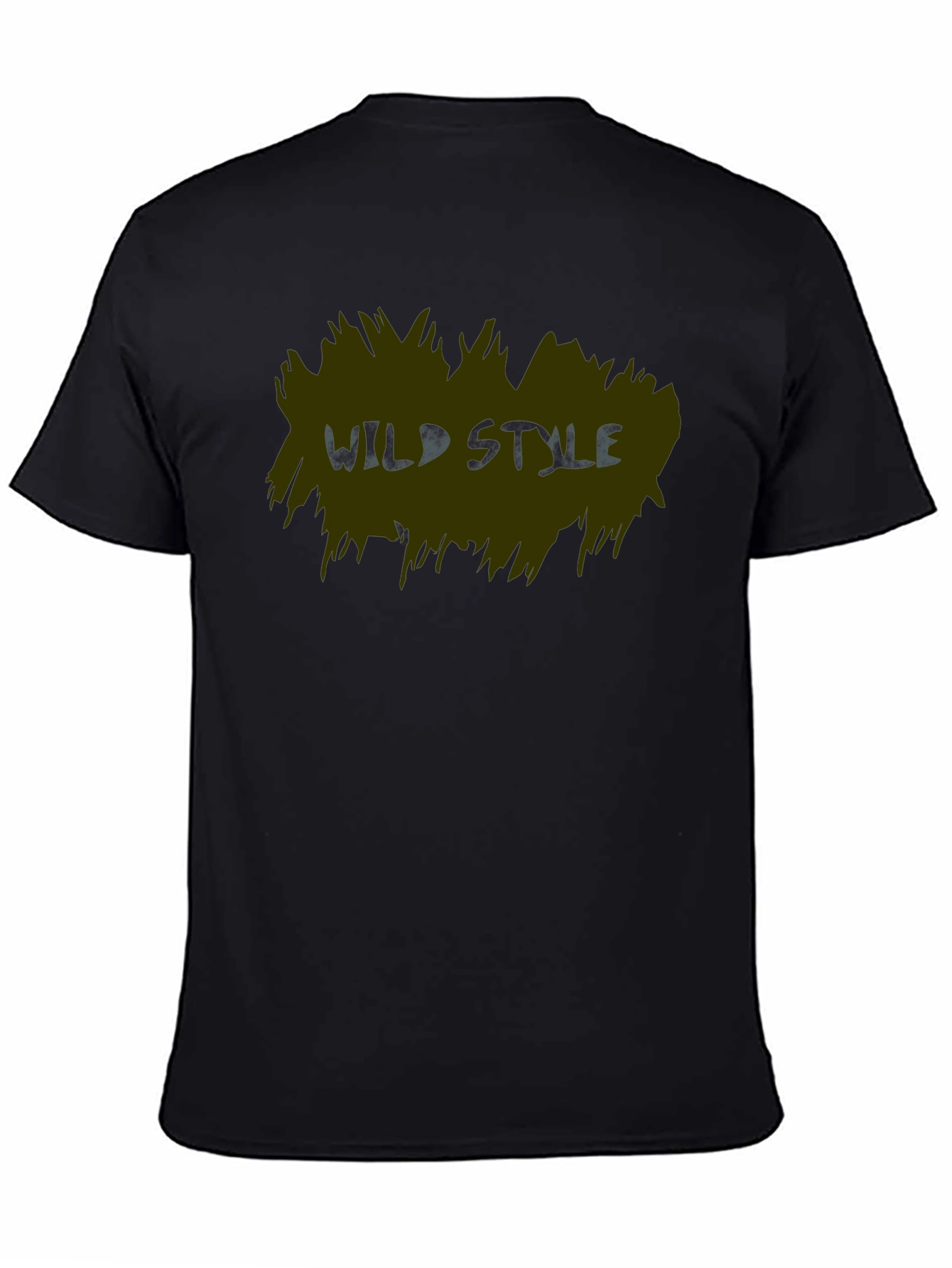 Wild Style Graphic Print Black T-Shirt