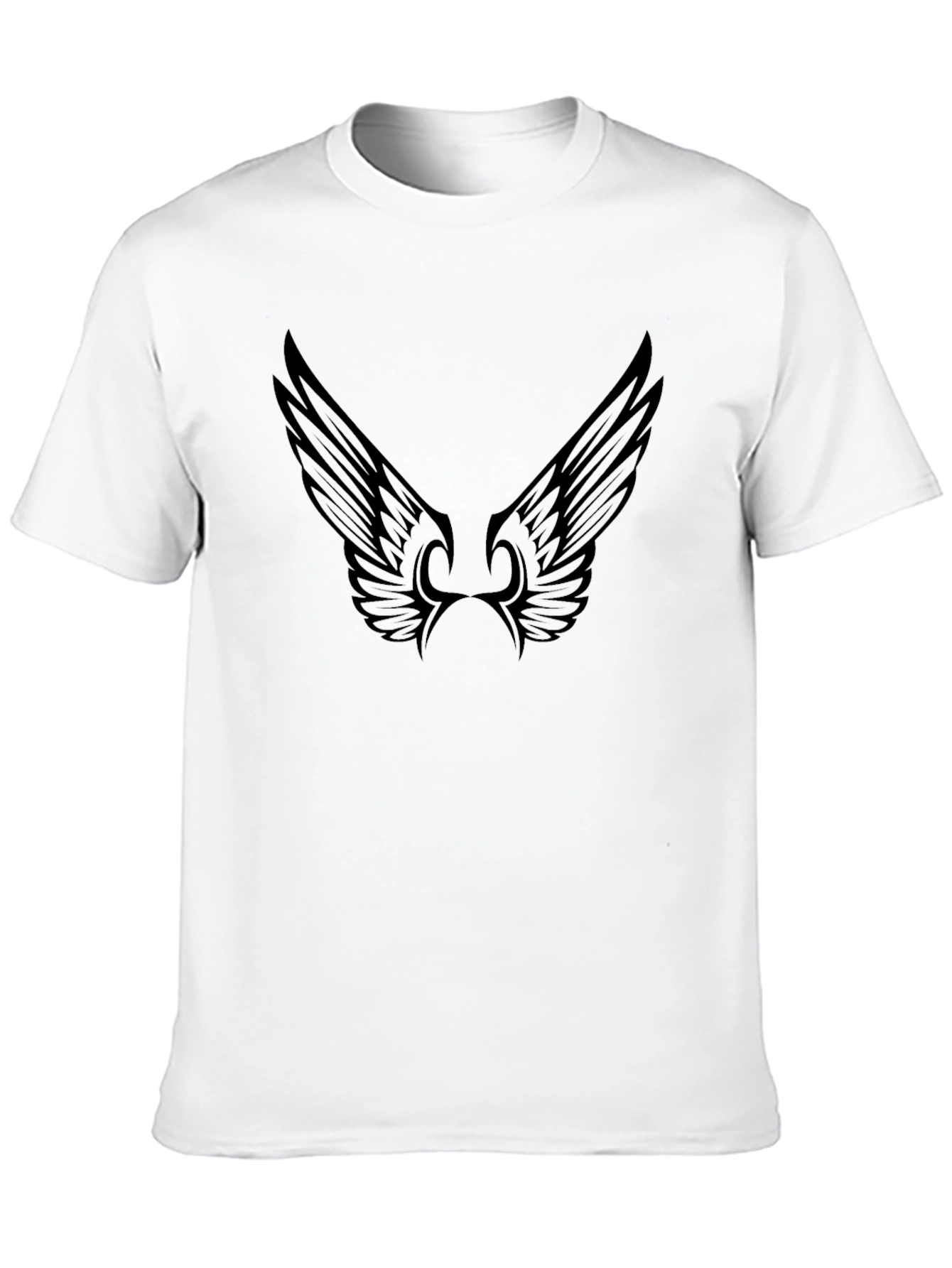 Winged Black Tee - Stylish Mens Casual Wear