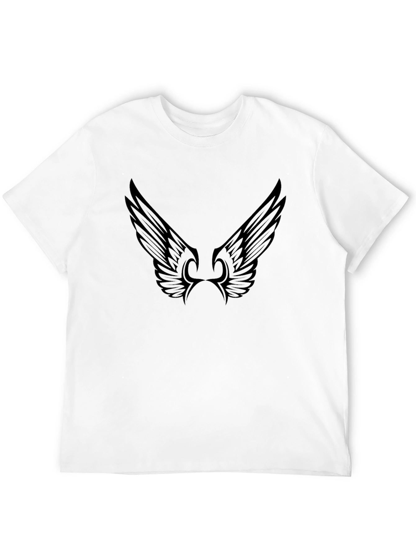 Winged Black Tee - Stylish Mens Casual Wear