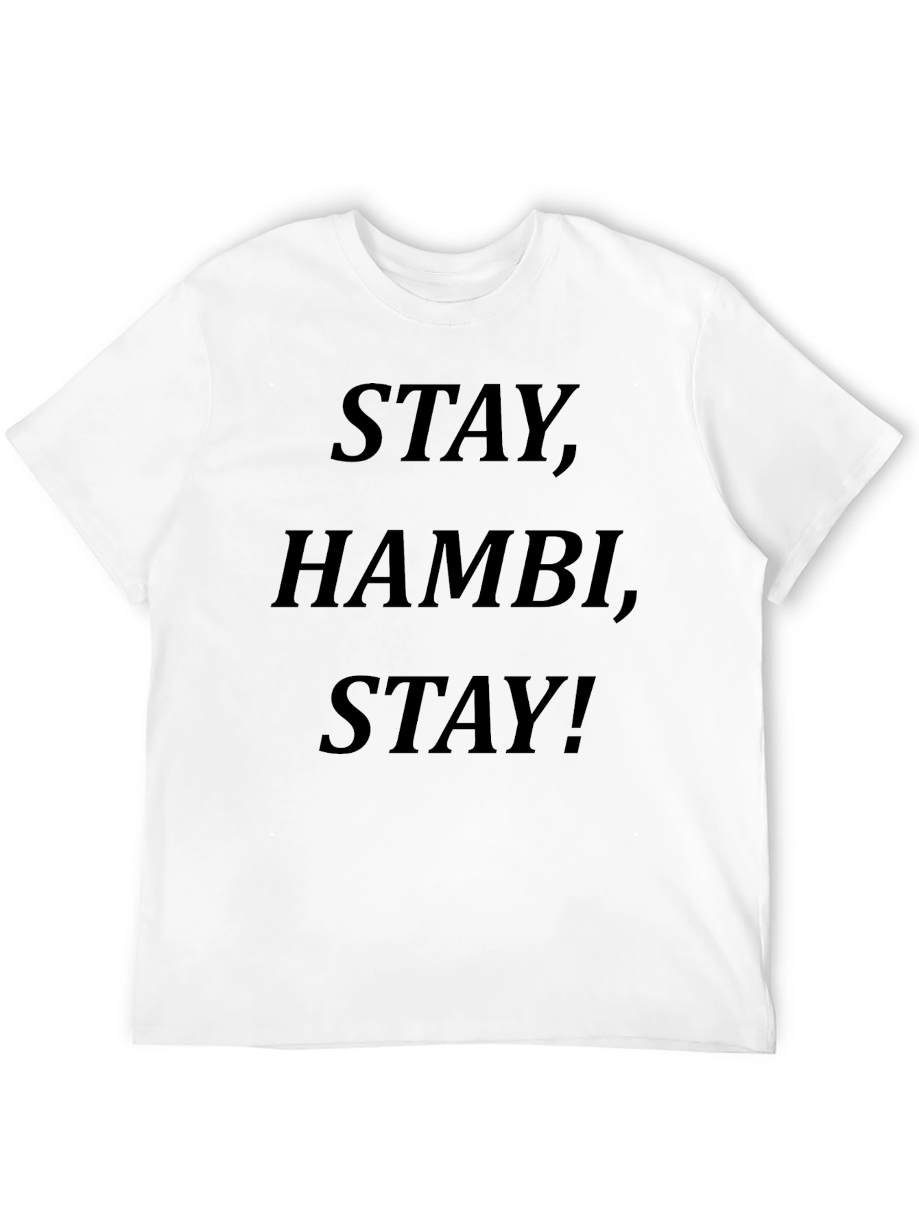 Stay Hambi Stay! Graphic Tee - Black