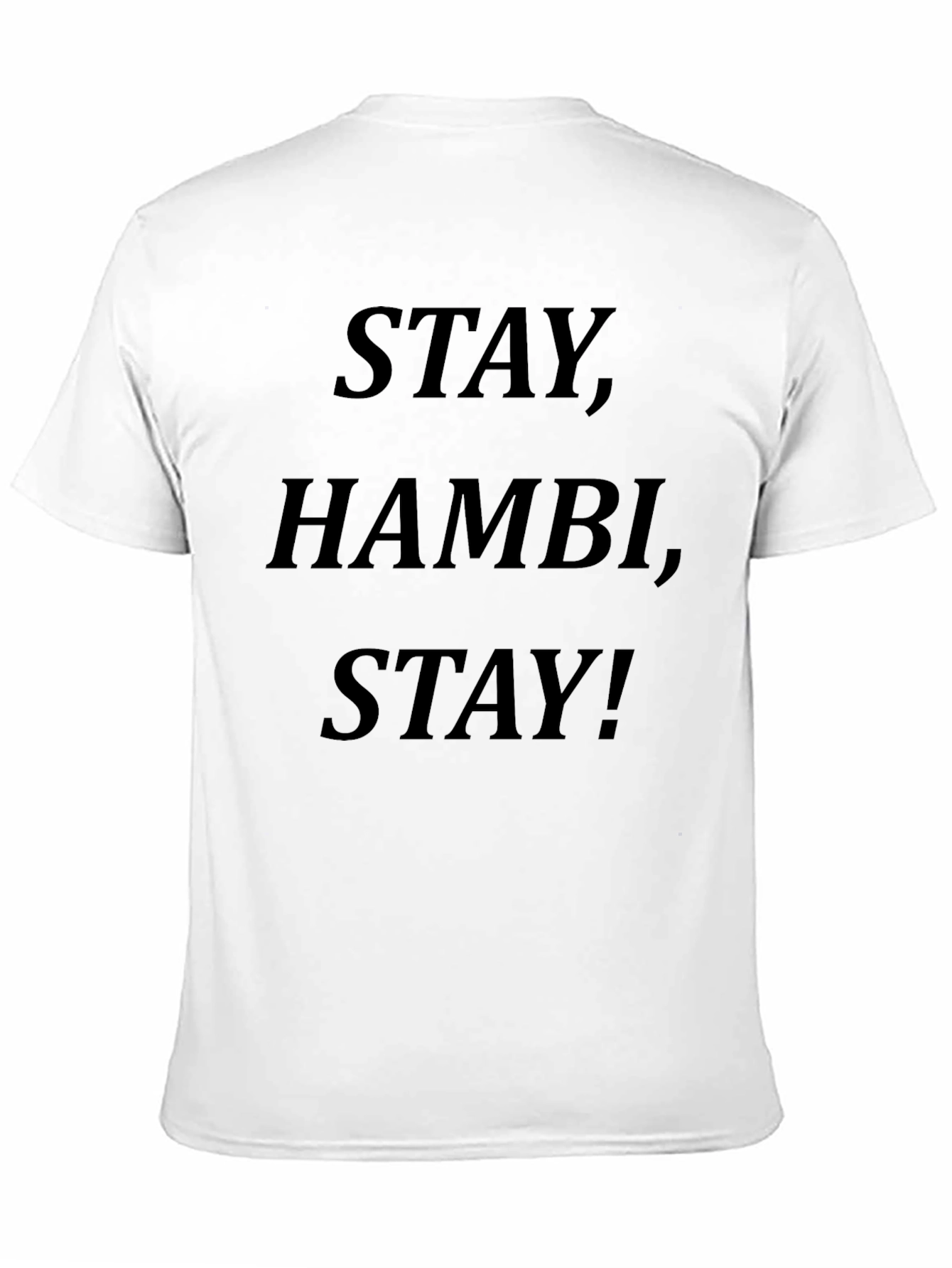 Stay Hambi Stay! Graphic Tee - Black