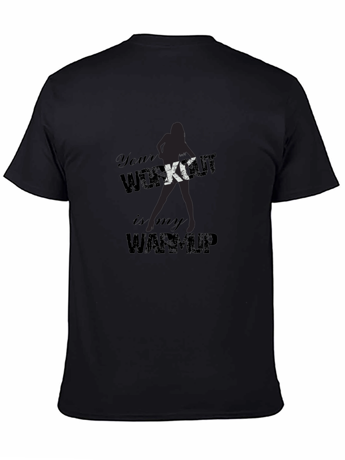 Workout Humor T-Shirt - Black Graphic Tee