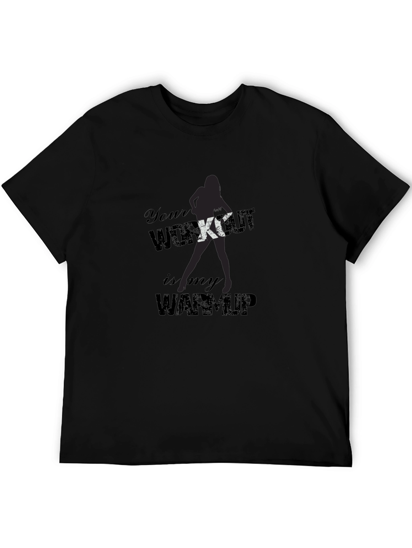 Workout Humor T-Shirt - Black Graphic Tee
